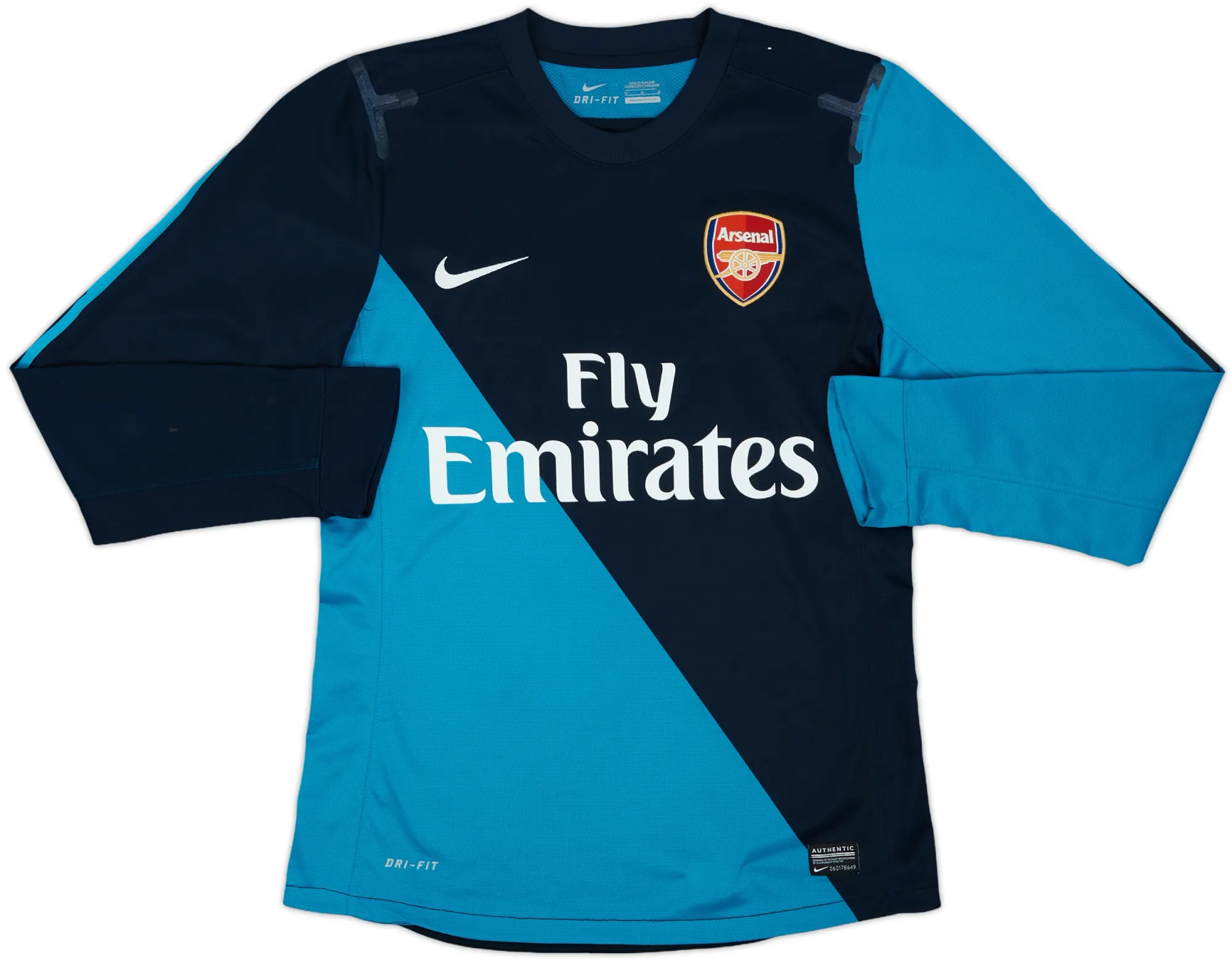 Nike Arsenal Mens LS Player Issue Away Shirt 2011/12