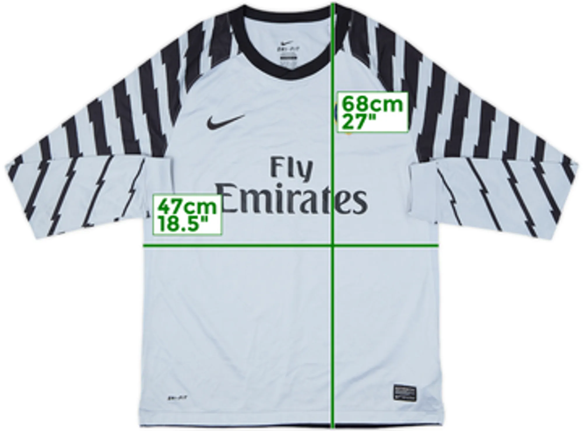 Nike Arsenal Boys LS Goalkeeper Home Shirt 2010/11