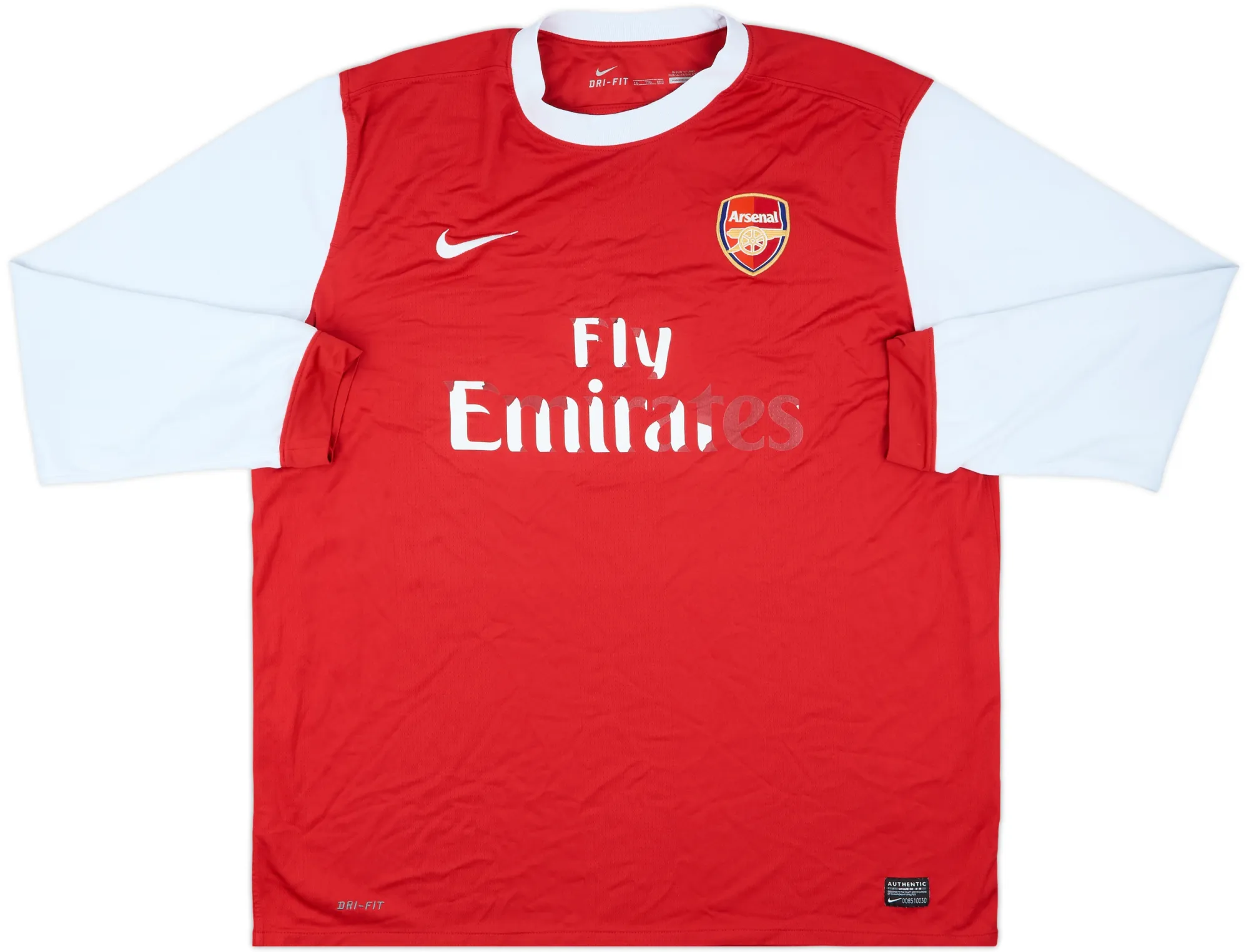 Nike Arsenal Mens LS Home Shirt 2010/11