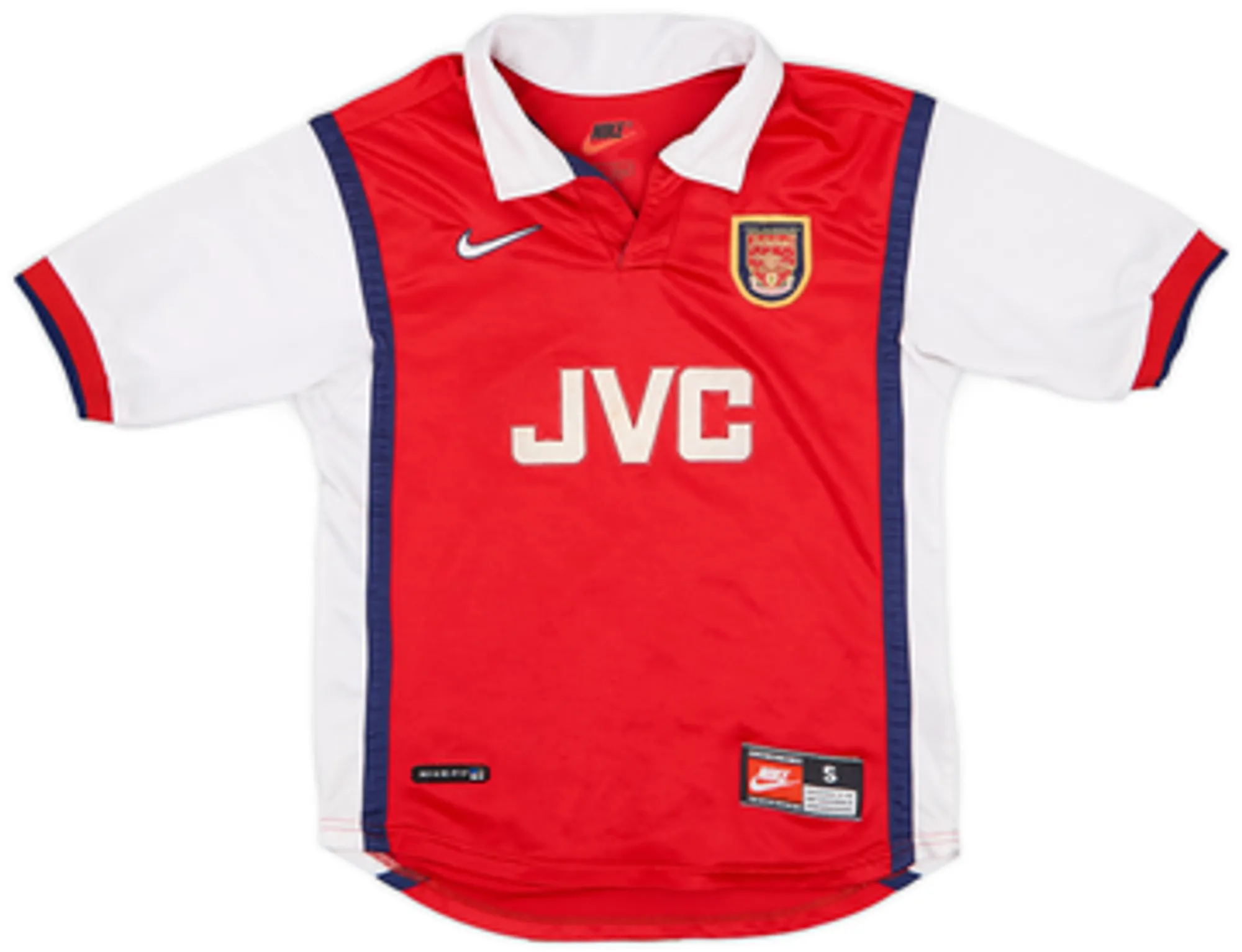 Nike Arsenal Boys SS Home Shirt 1998/99