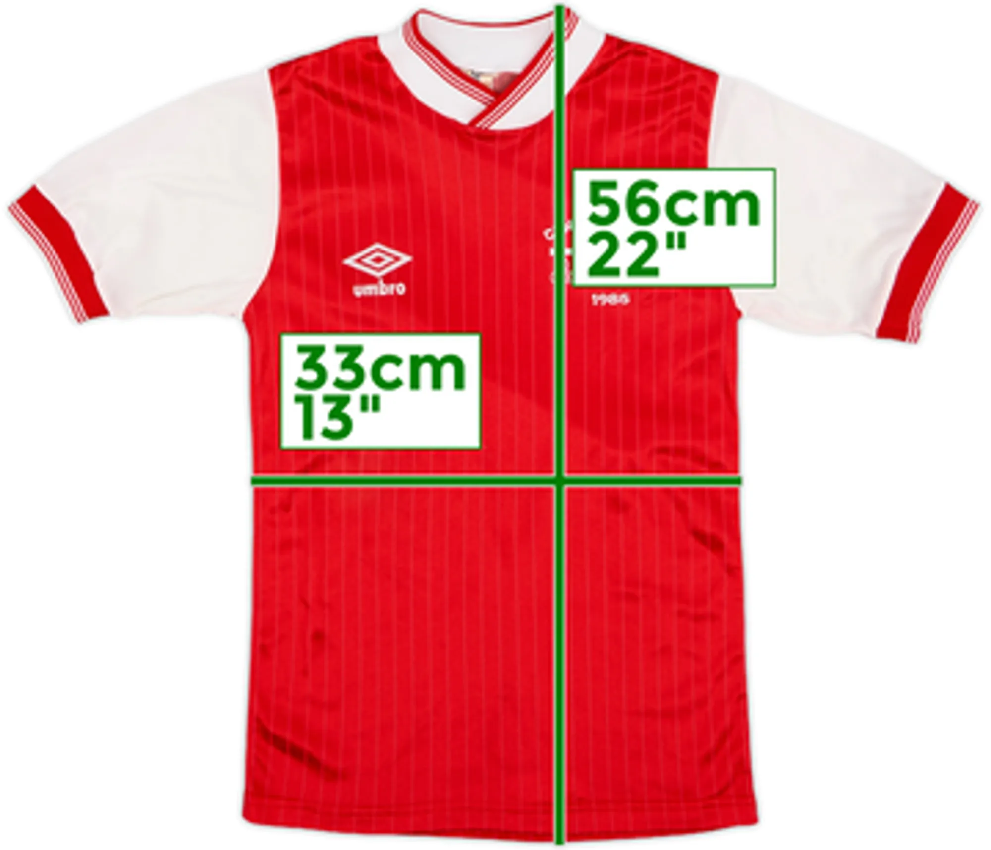 Umbro Arsenal Boys SS Home Shirt 1985/86