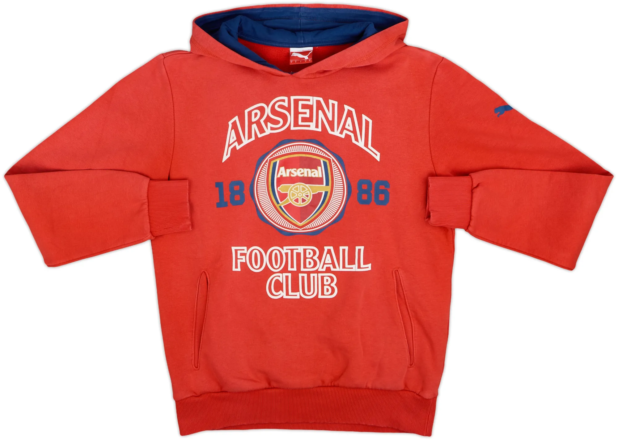 2014-15 Arsenal Puma Hooded Sweat Top - 8/10 - (S)