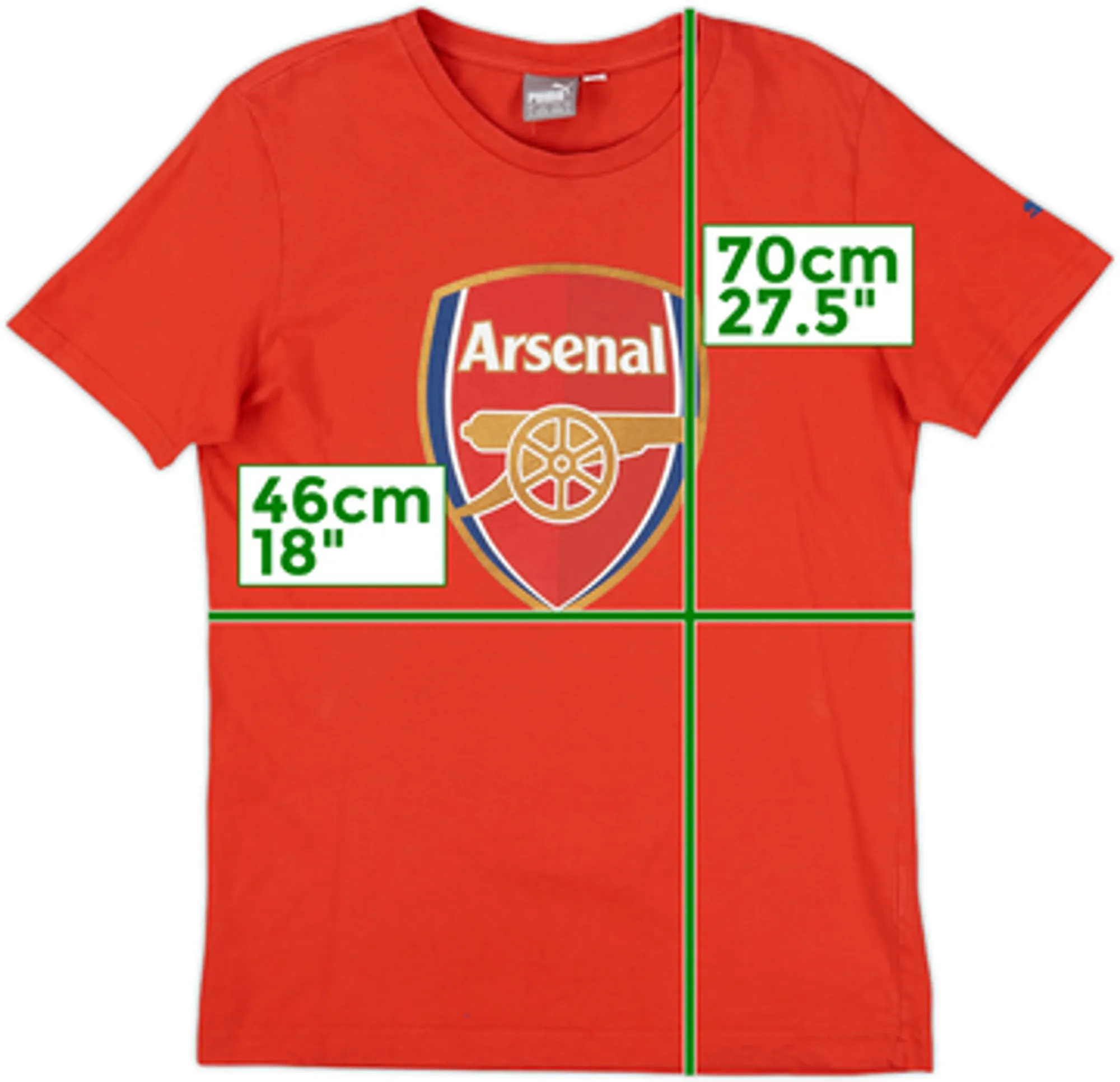2015-16 Arsenal Puma Graphic Tee - 7/10 - (M)