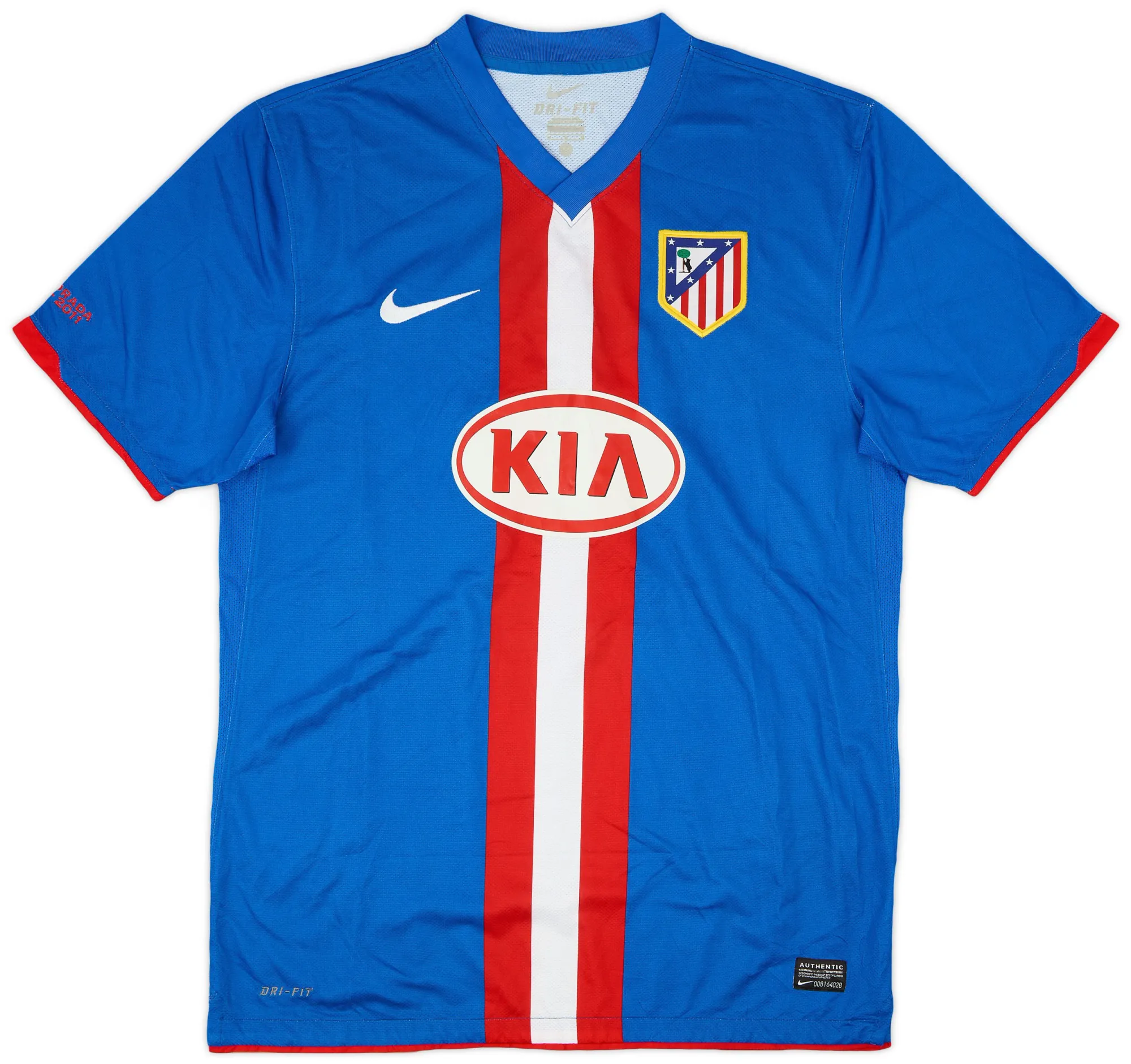Nike Atlético Madrid Mens SS Player Issue Away Shirt 2010/11