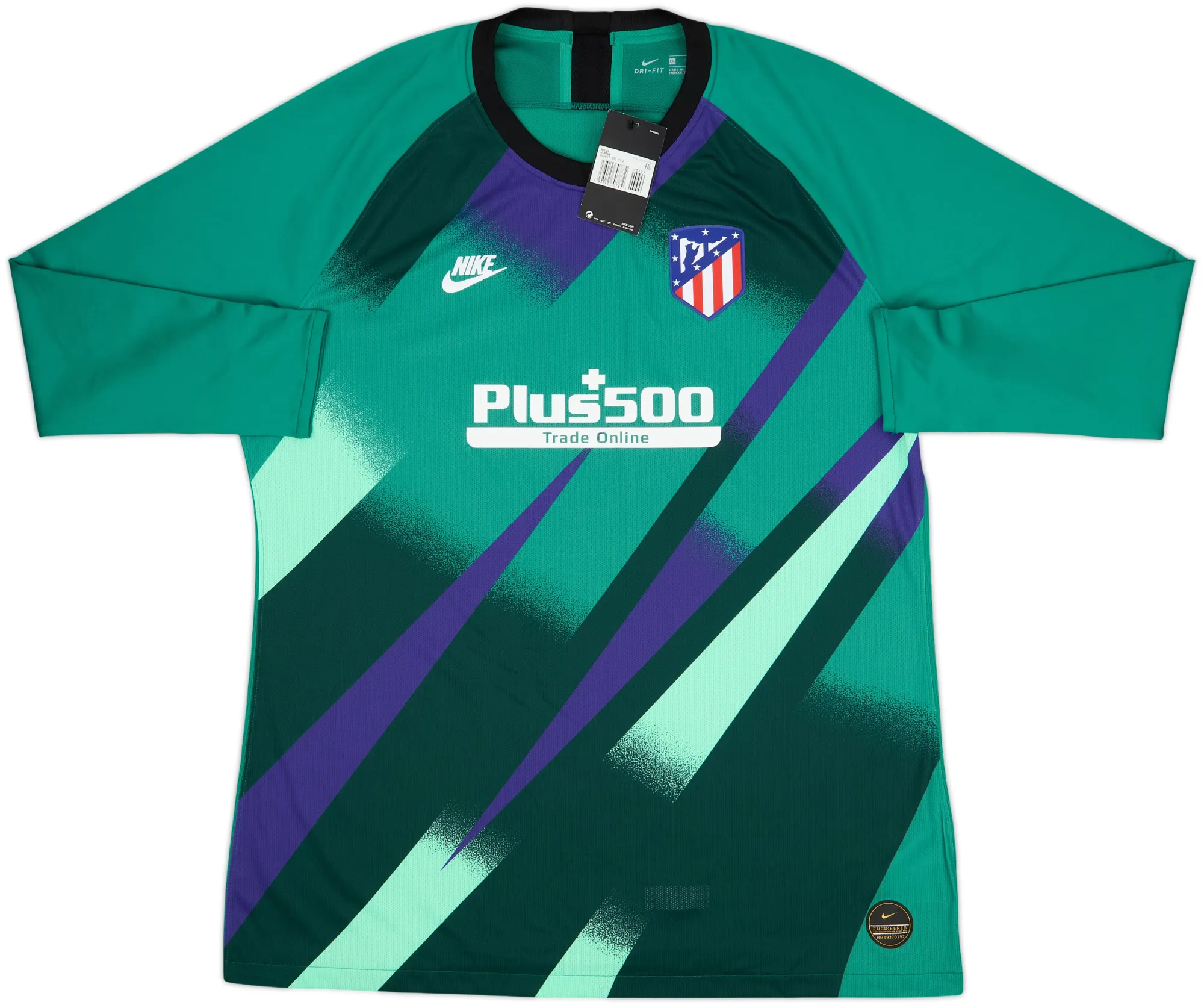 Nike Atlético Madrid Mens LS Goalkeeper Player Issue Home Shirt 2019/20