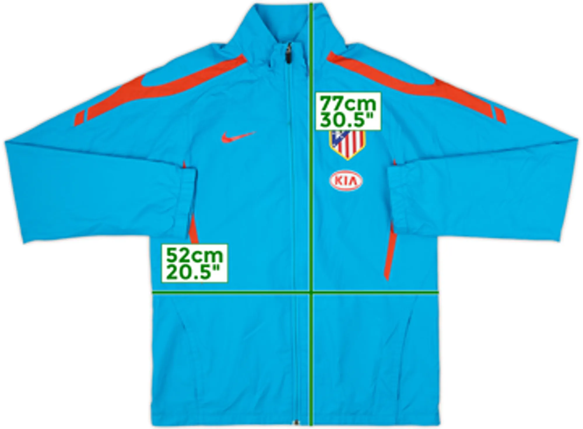 2010-11 Atletico Madrid Nike Track Jacket - 8/10 - (M)