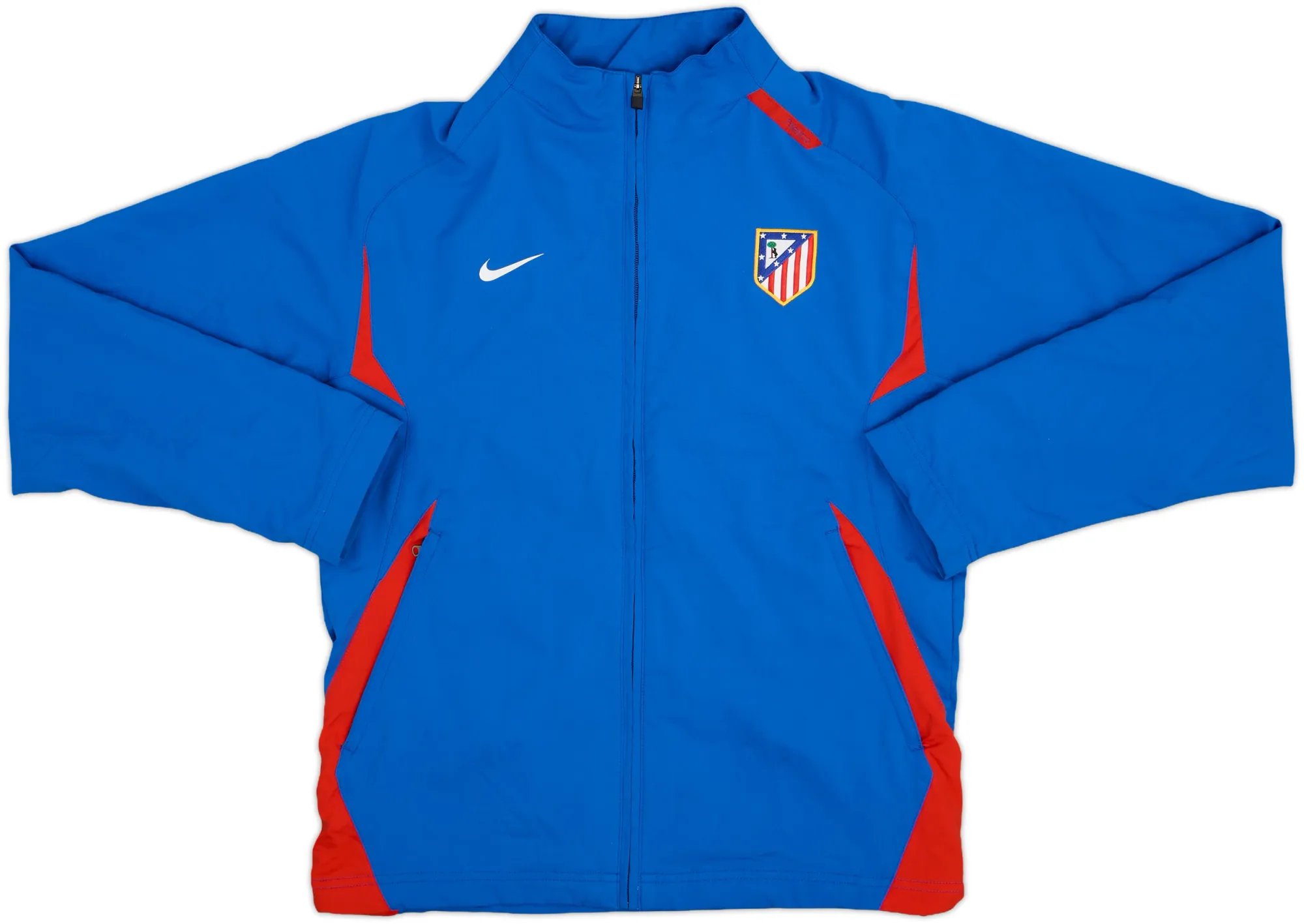 2007-08 Atletico Madrid Nike Track Jacket - 8/10 - (M)