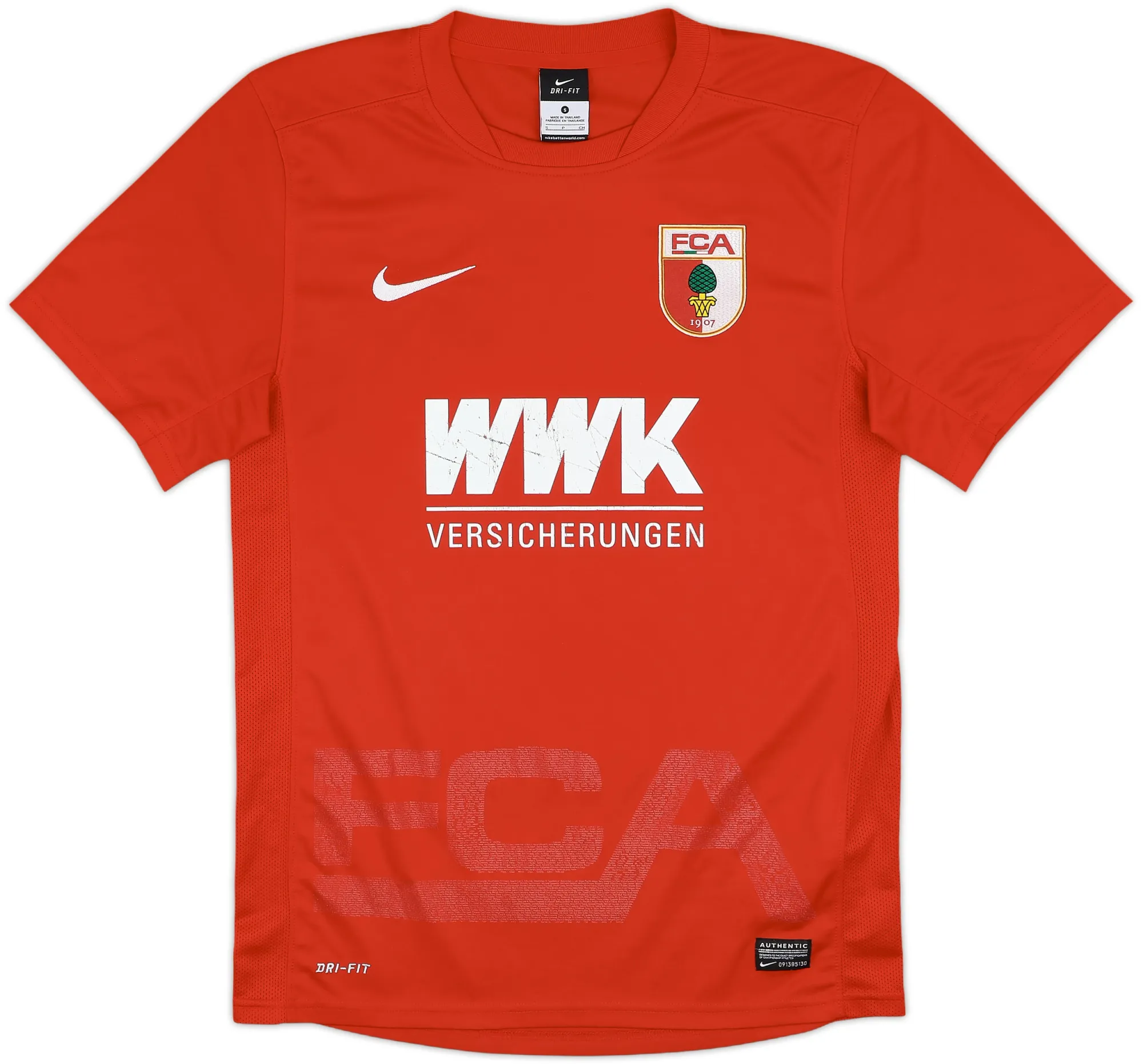 Nike FC Augsburg Mens SS Away Shirt 2015/16