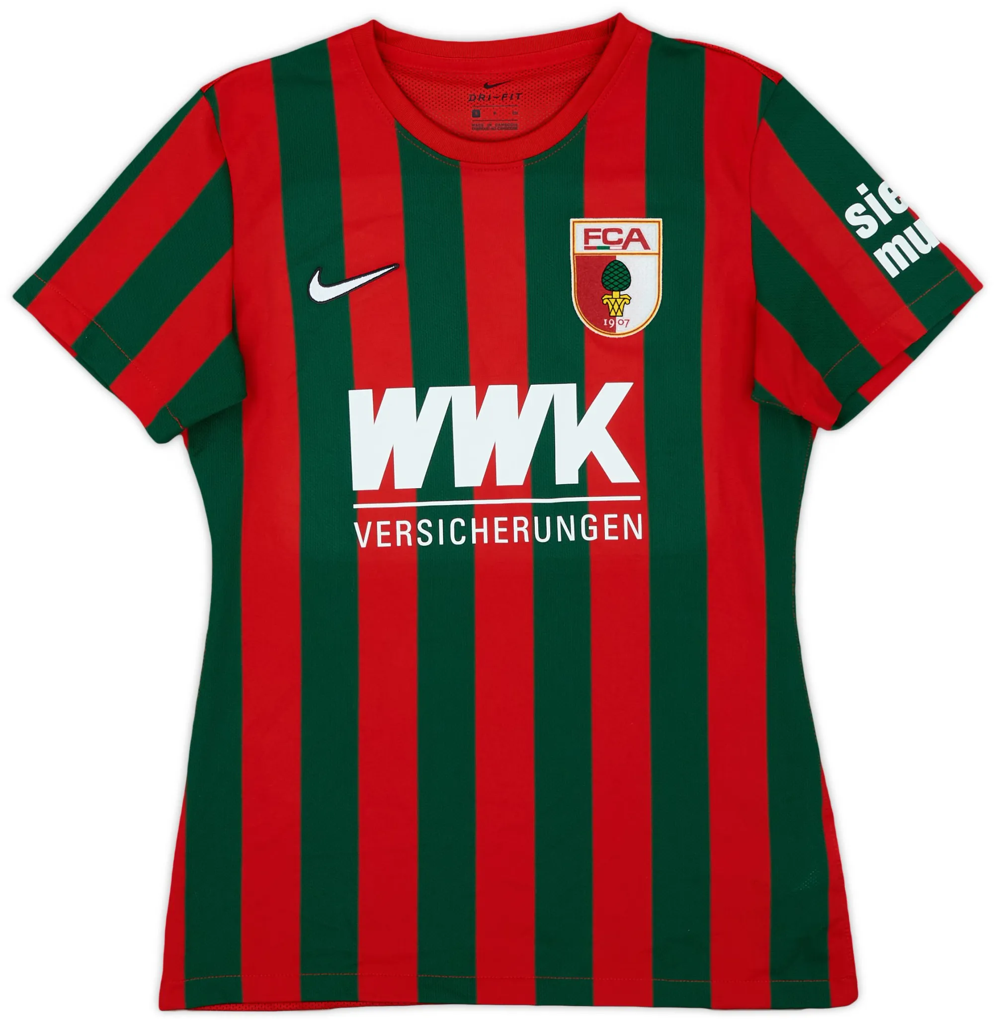Nike FC Augsburg Womens SS Home Shirt 2021/22