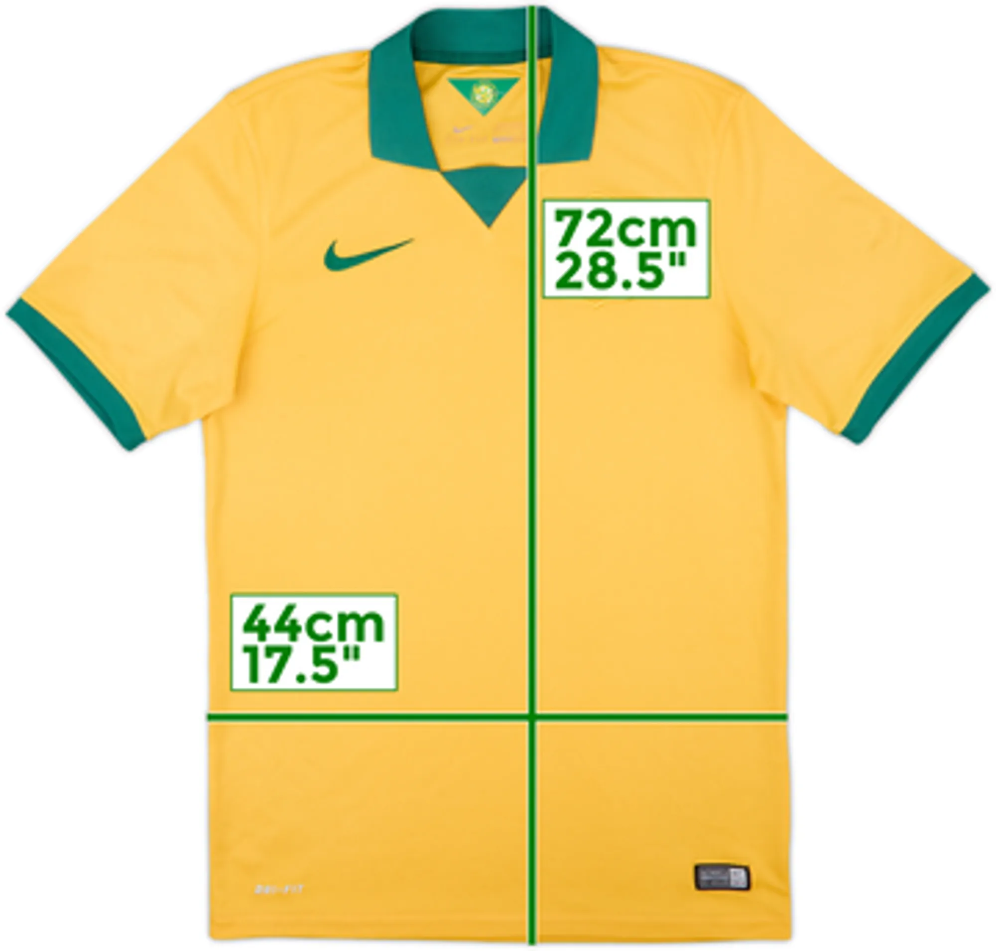 Nike Australia Mens SS Home Shirt 2014