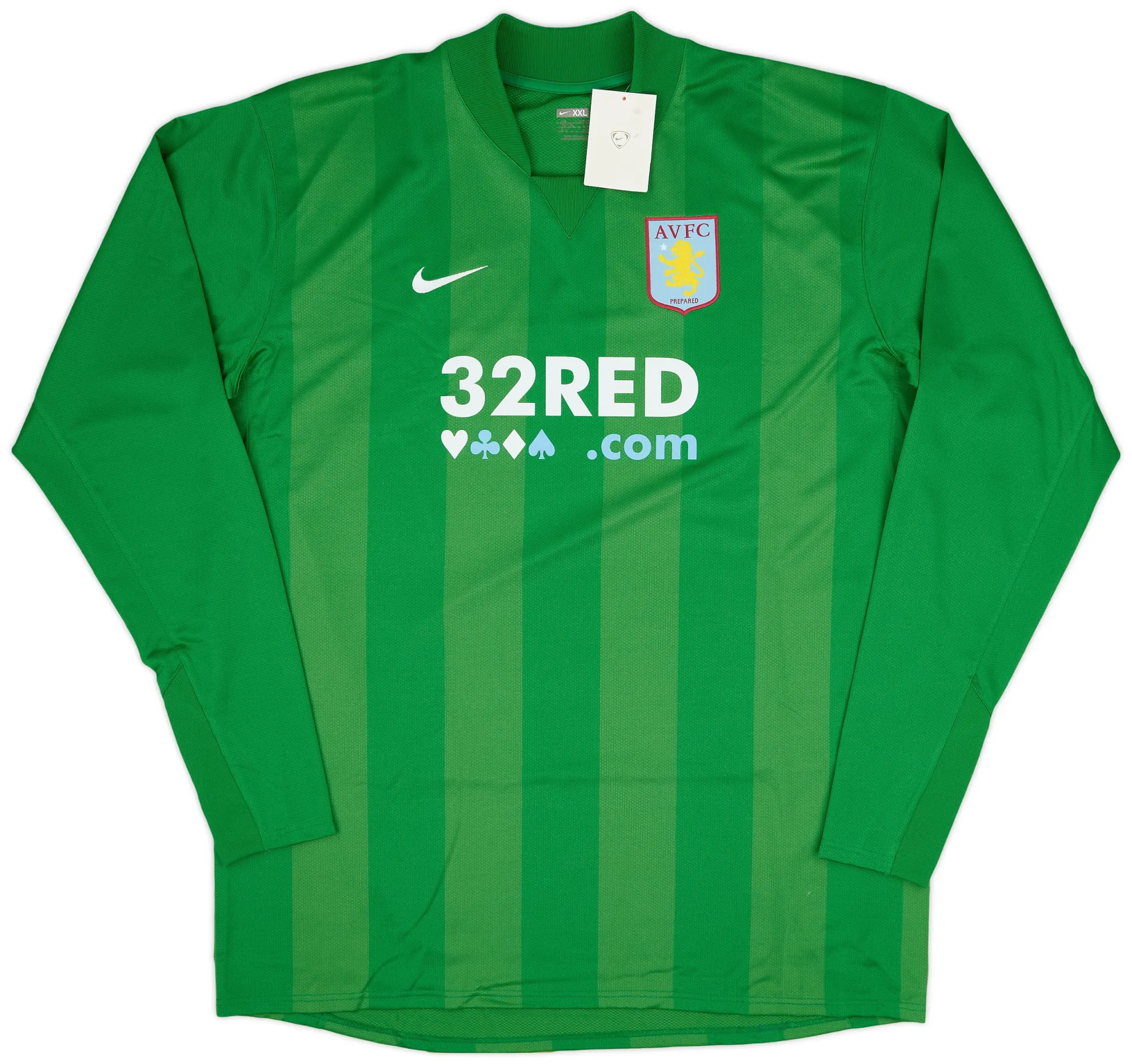 Nike Aston Villa Mens LS Goalkeeper Player Issue Home Shirt 2007/08