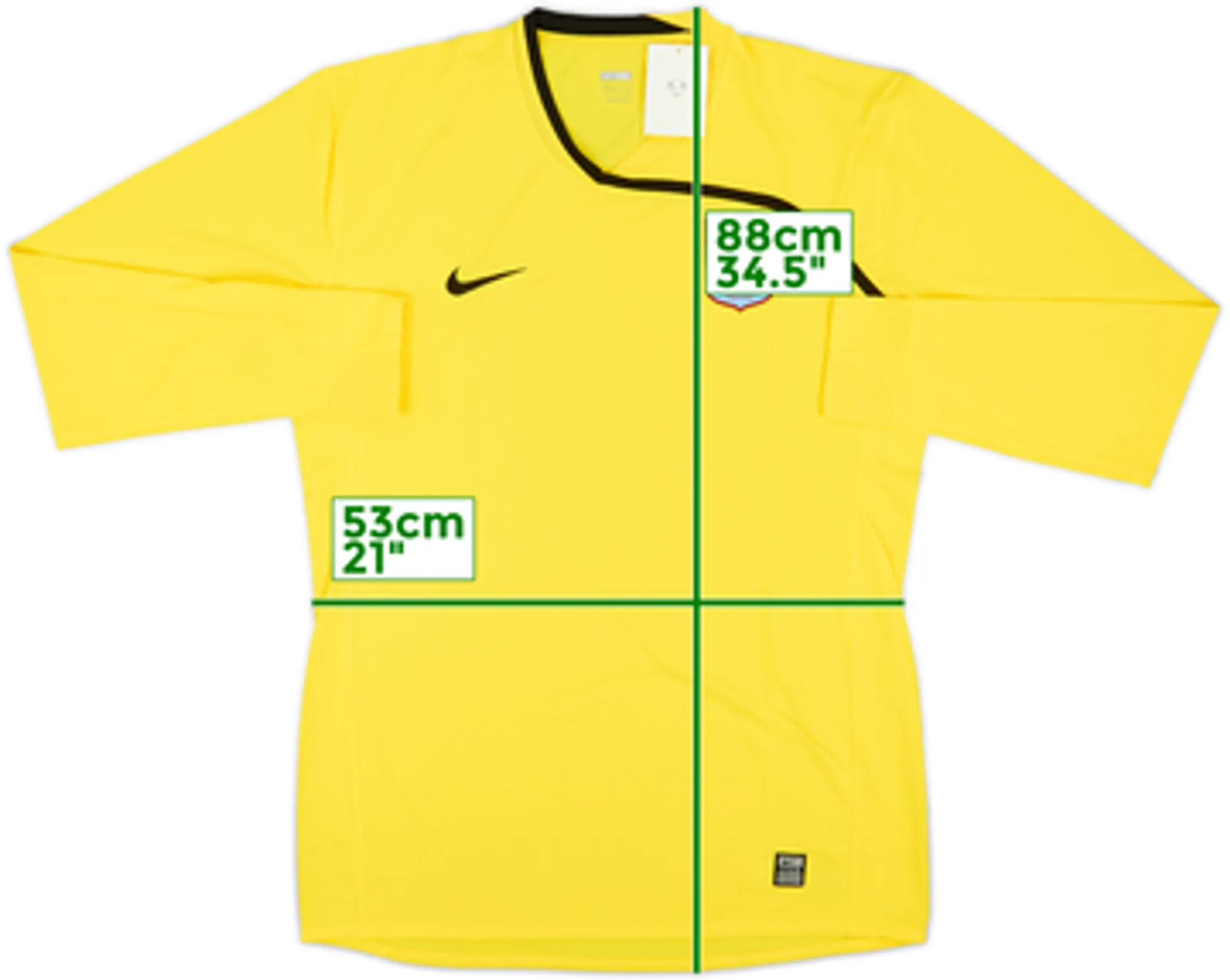 Nike Aston Villa Mens LS Goalkeeper Player Issue Home Shirt 2008/09