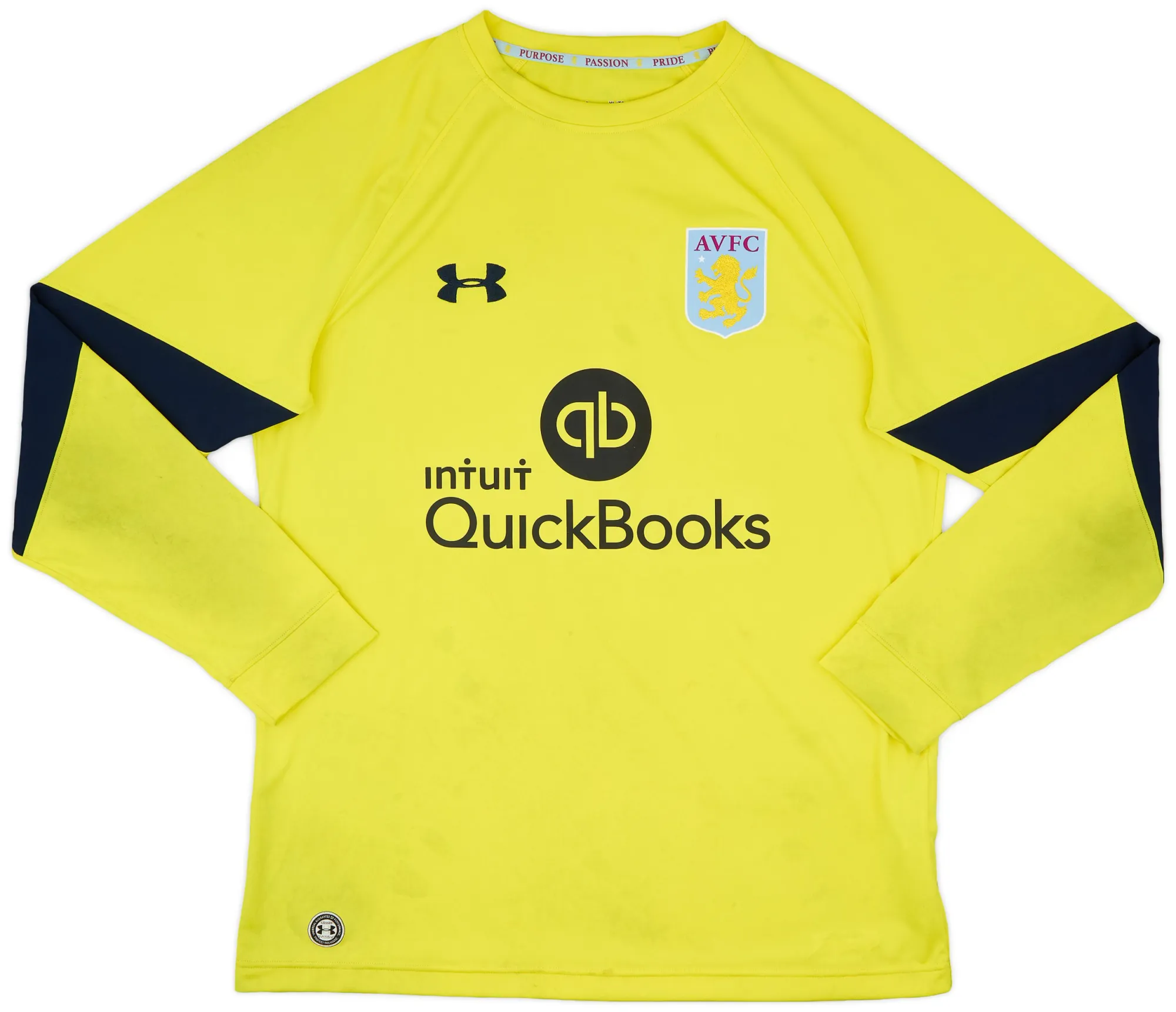 Under Armour Aston Villa Mens LS Goalkeeper Home Shirt 2016/17