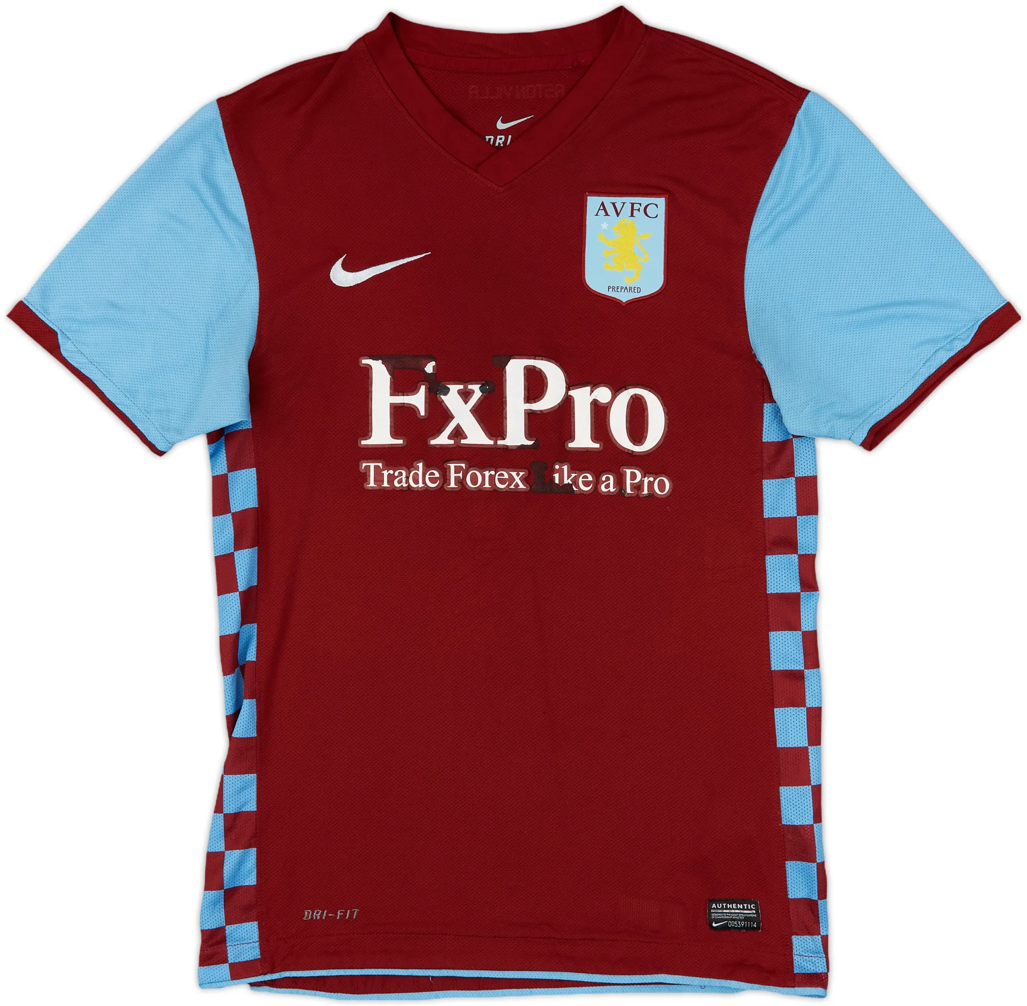 Nike Aston Villa Mens SS Home Shirt 2010/11