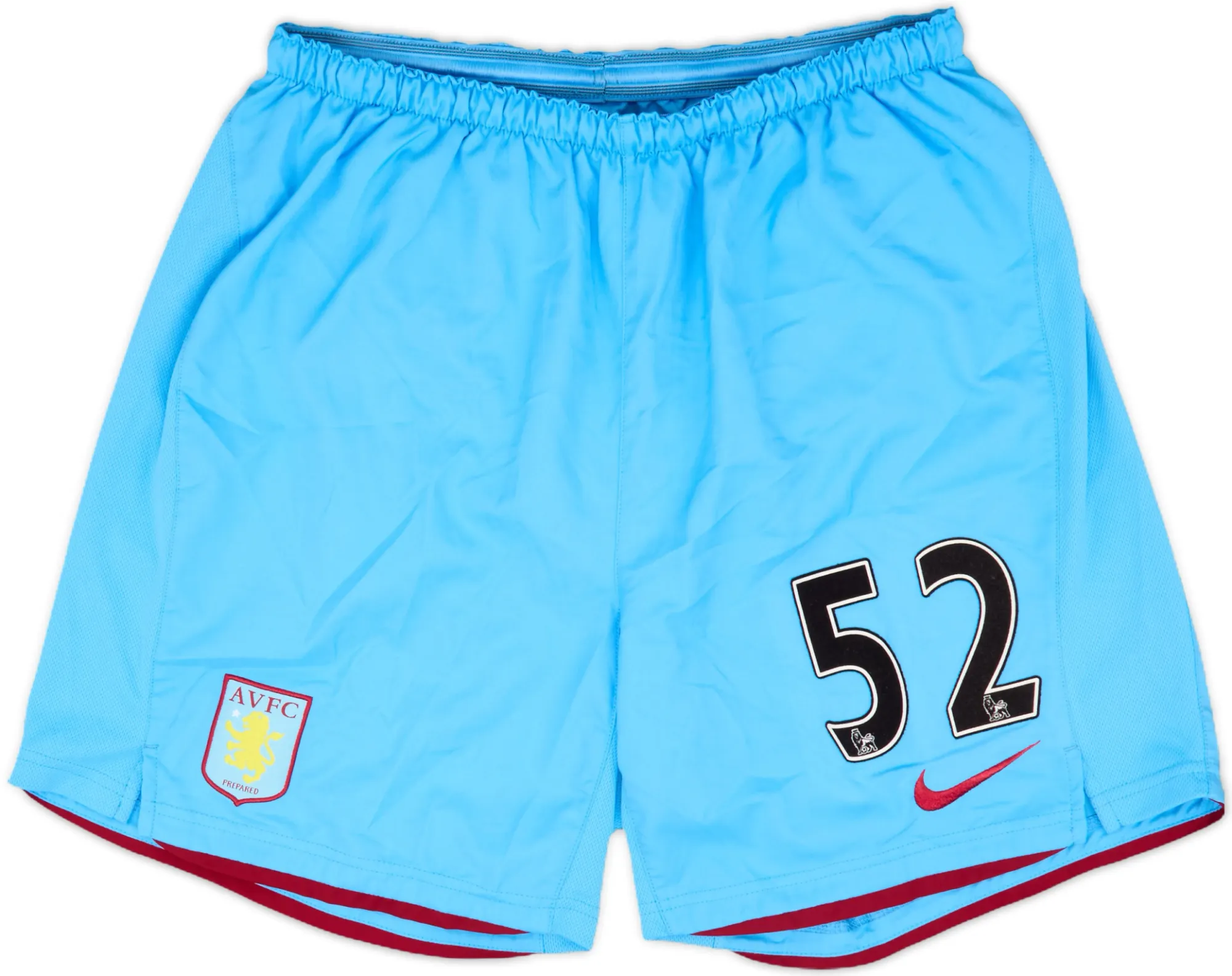 Nike Aston Villa Mens Player Issue Home Shorts 2008/09