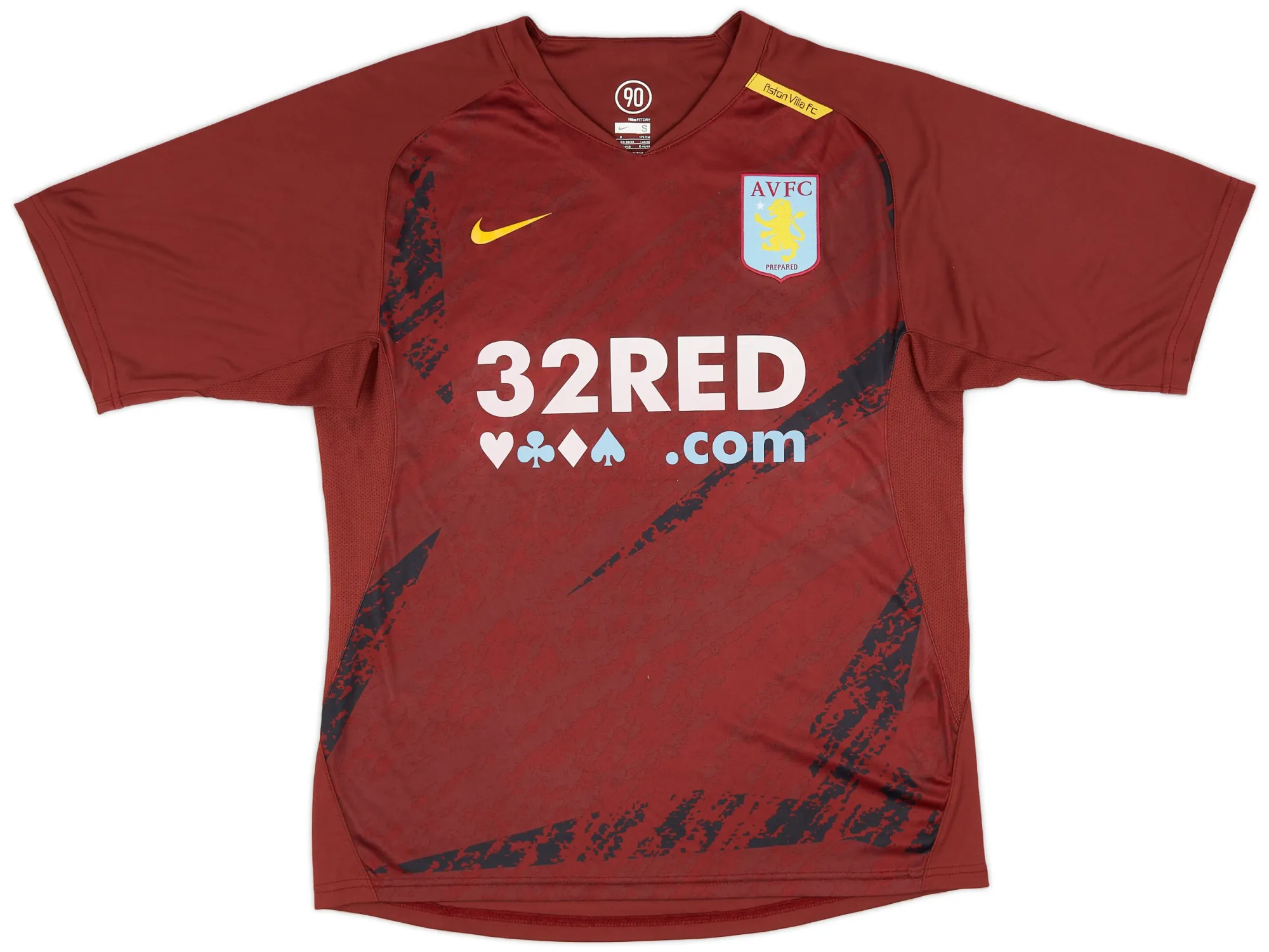 Nike Aston Villa Mens SS Player Issue Home Shirt 2007/08