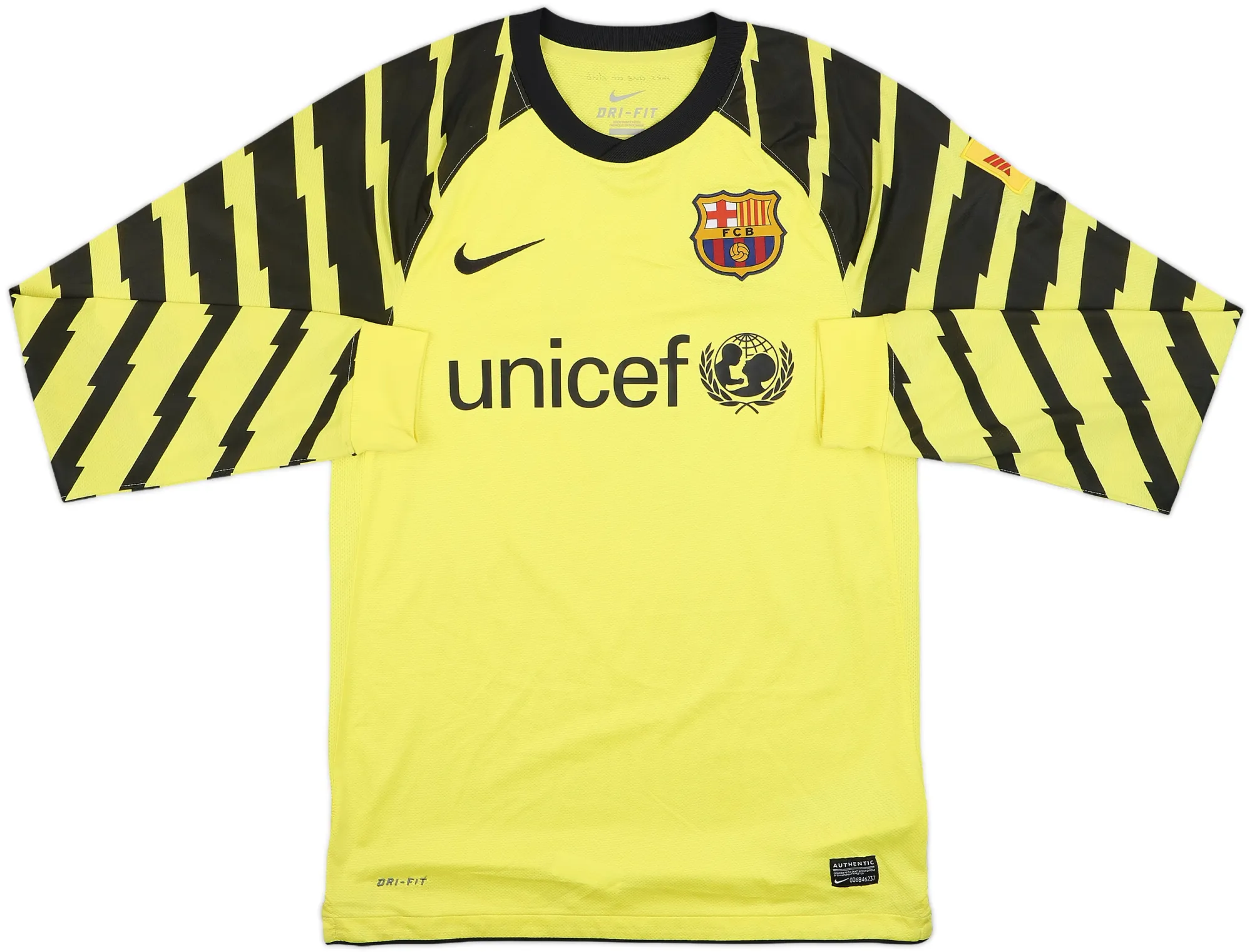 Nike Barcelona Mens LS Goalkeeper Home Shirt 2010/11