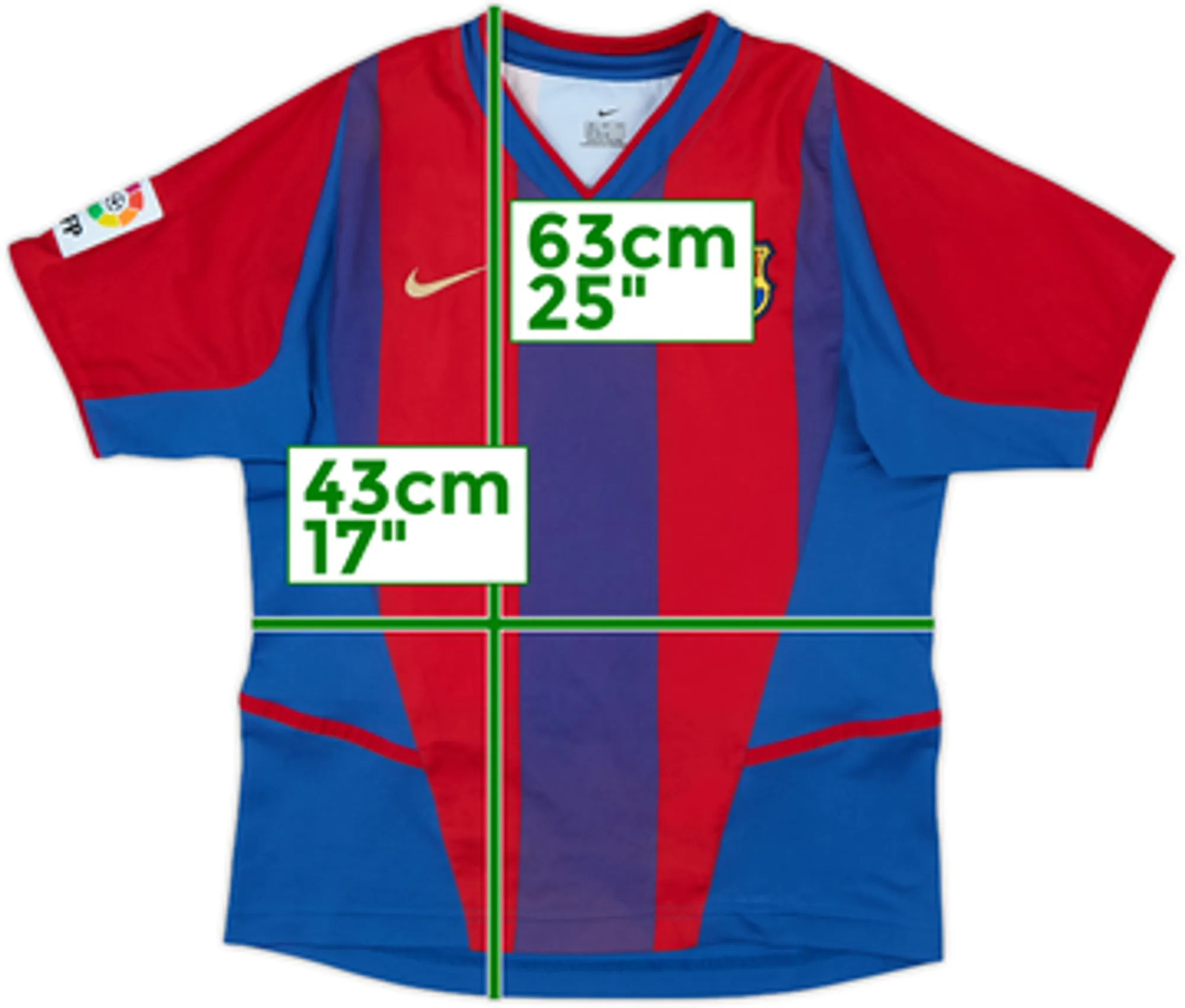 Nike Barcelona Boys SS Home Shirt 2002/03