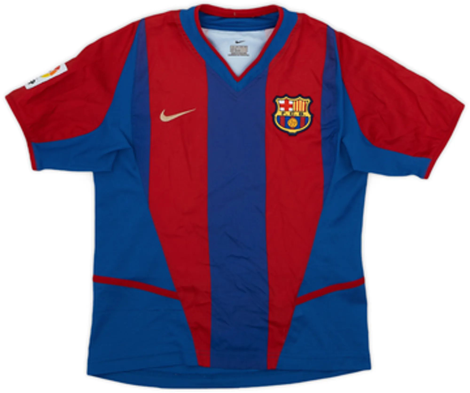 Nike Barcelona Boys SS Home Shirt 2002/03