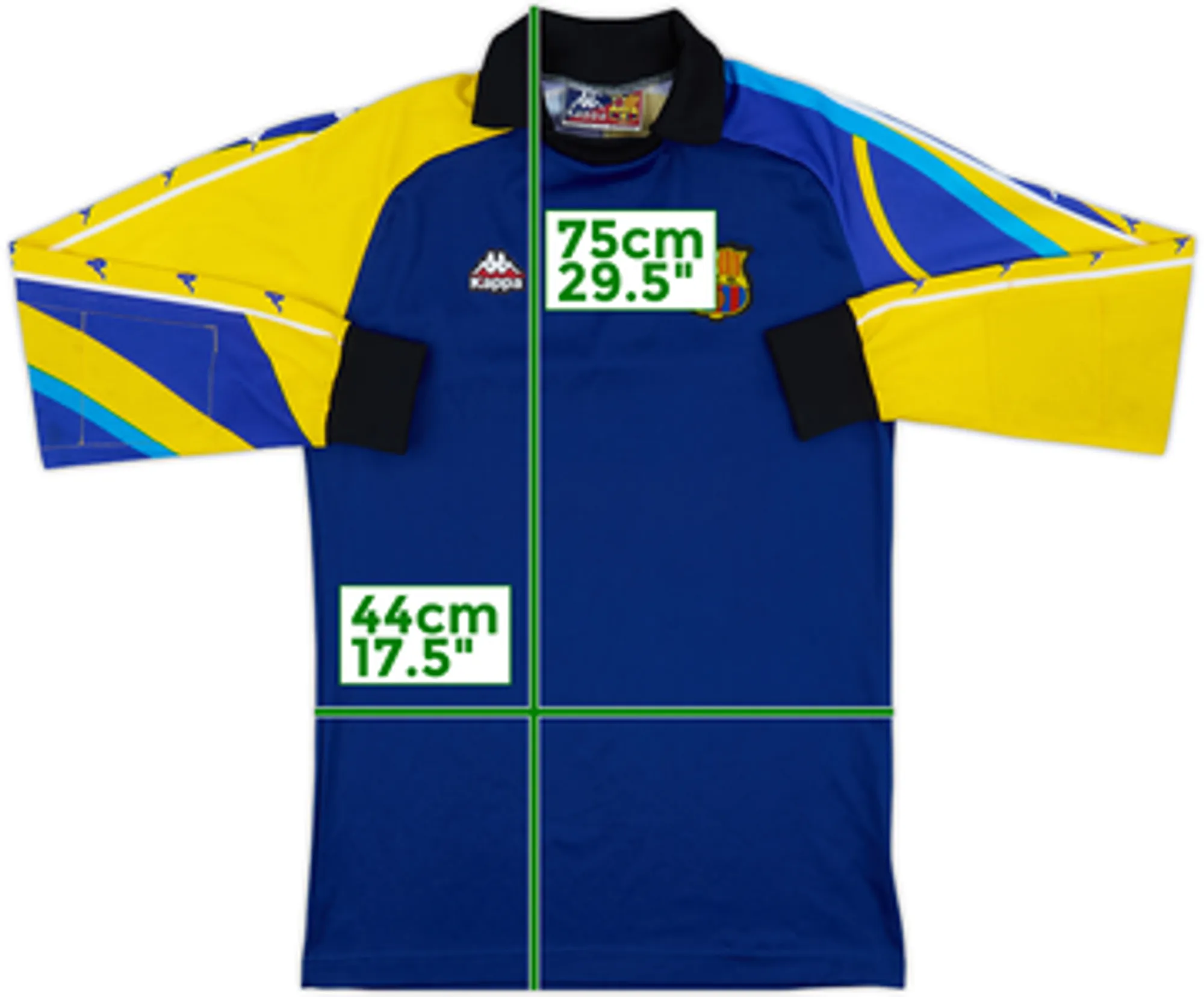 Kappa Barcelona Mens LS Goalkeeper Third Shirt 1995/96