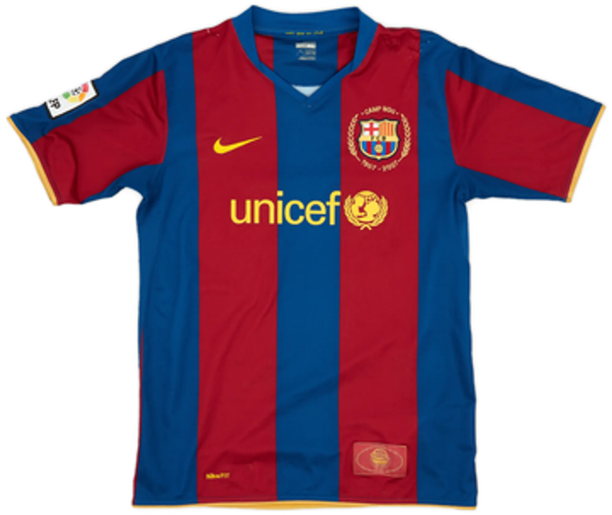 Nike Barcelona Boys SS Home Shirt 2007/08