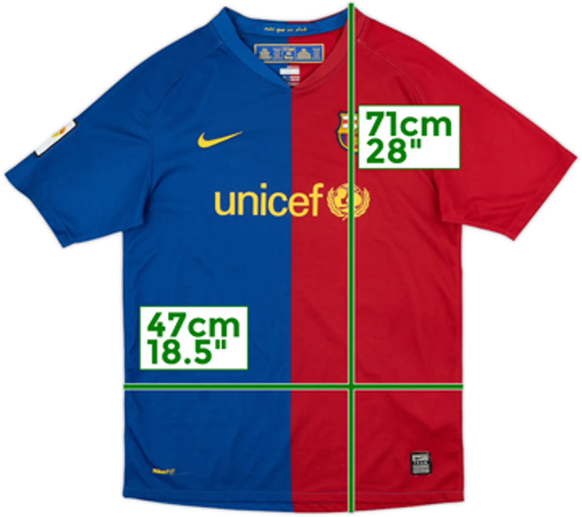 Nike Barcelona Boys SS Home Shirt 2008/09