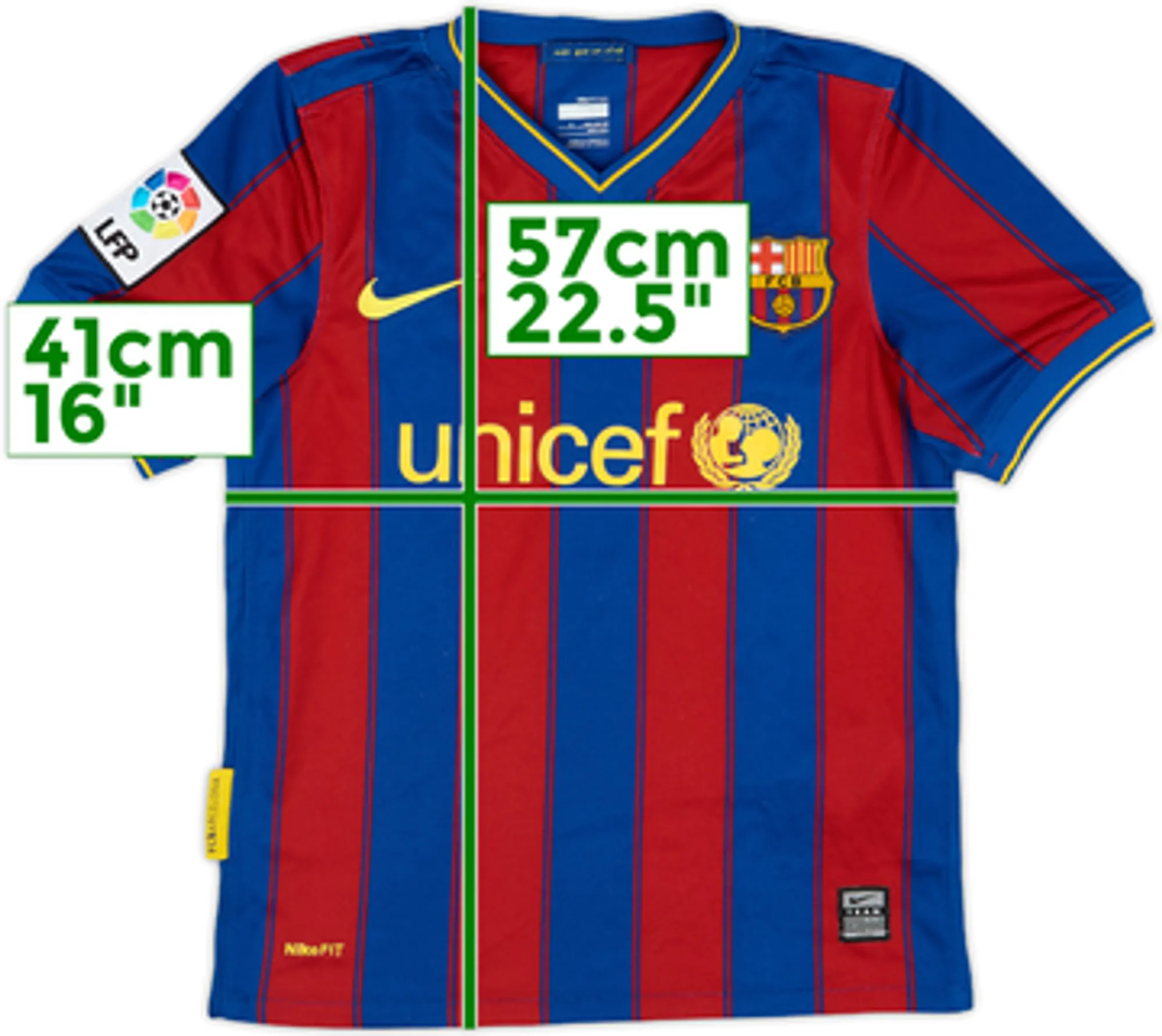 Nike Barcelona Boys SS Home Shirt 2009/10
