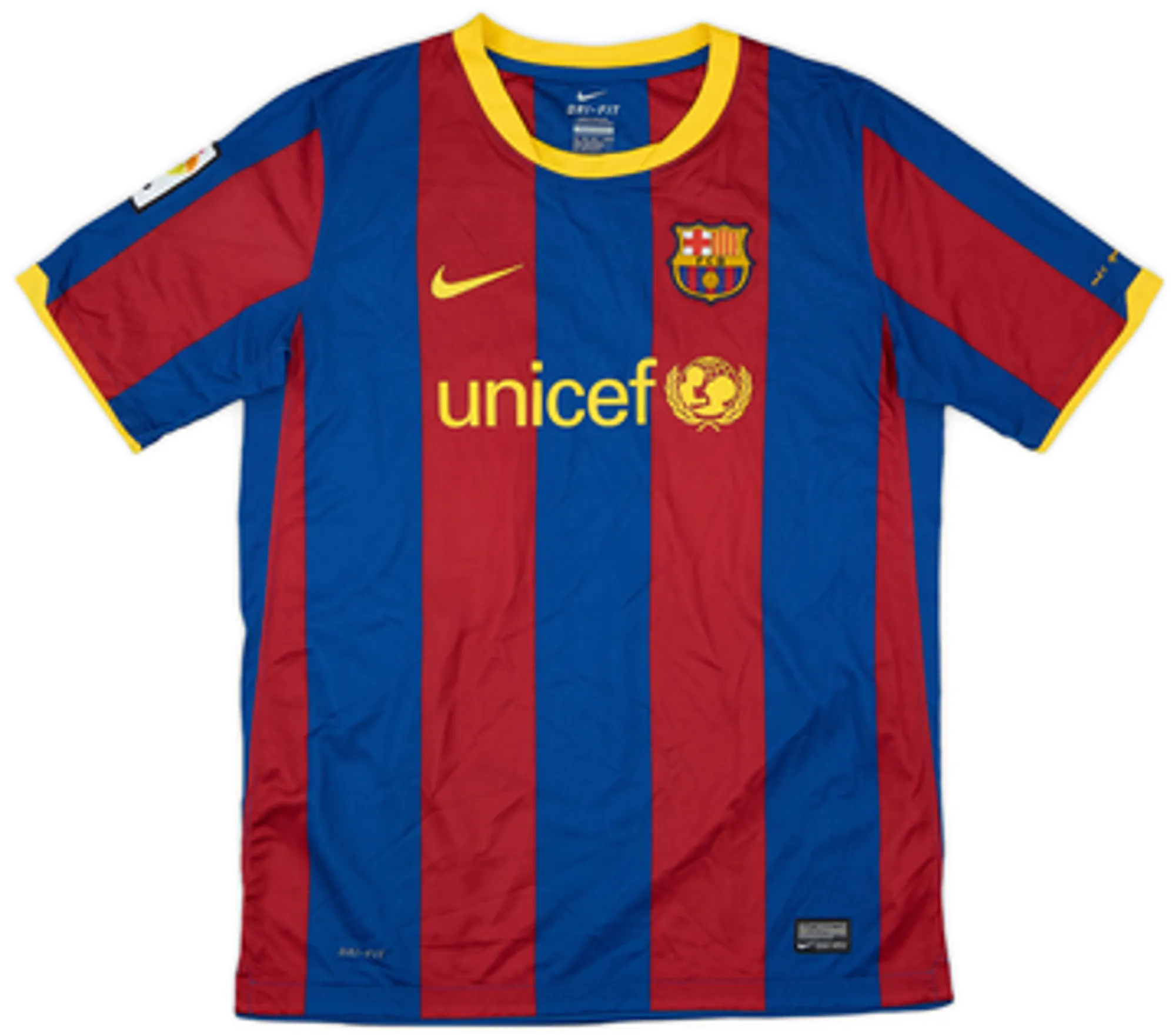 Nike Barcelona Boys SS Home Shirt 2010/11