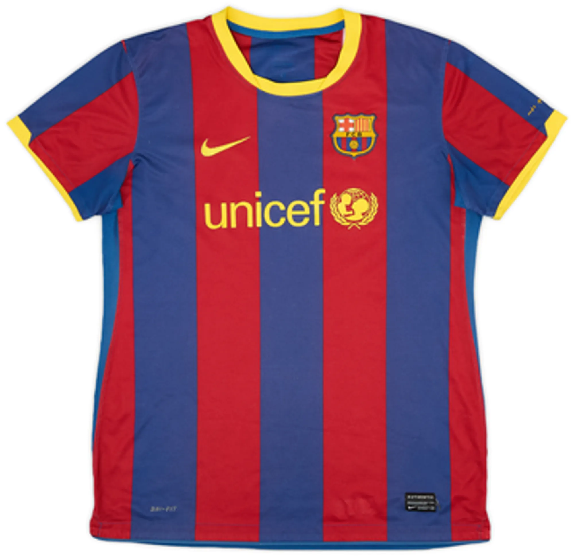 Nike Barcelona Boys SS Home Shirt 2010/11