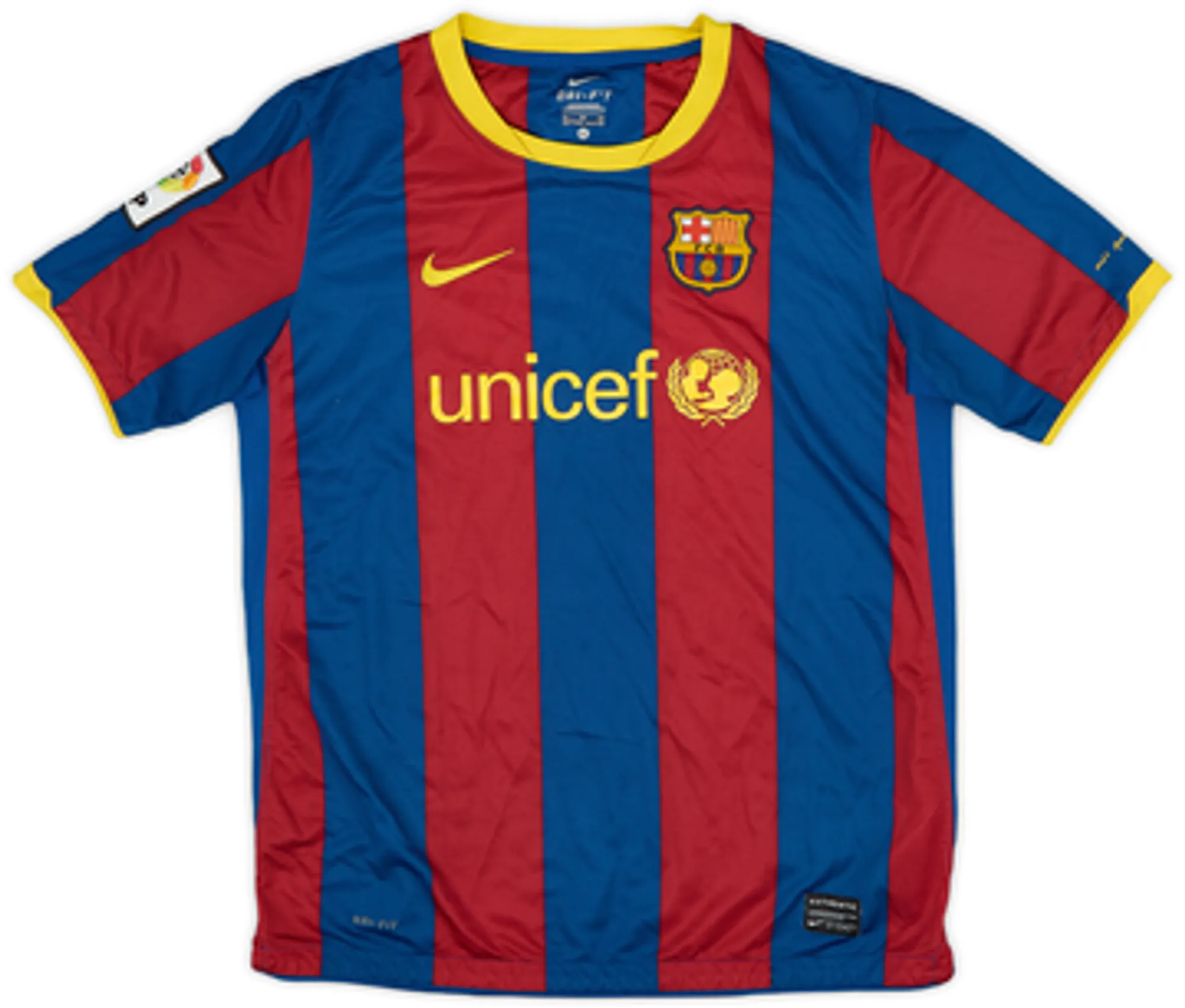 Nike Barcelona Boys SS Home Shirt 2010/11