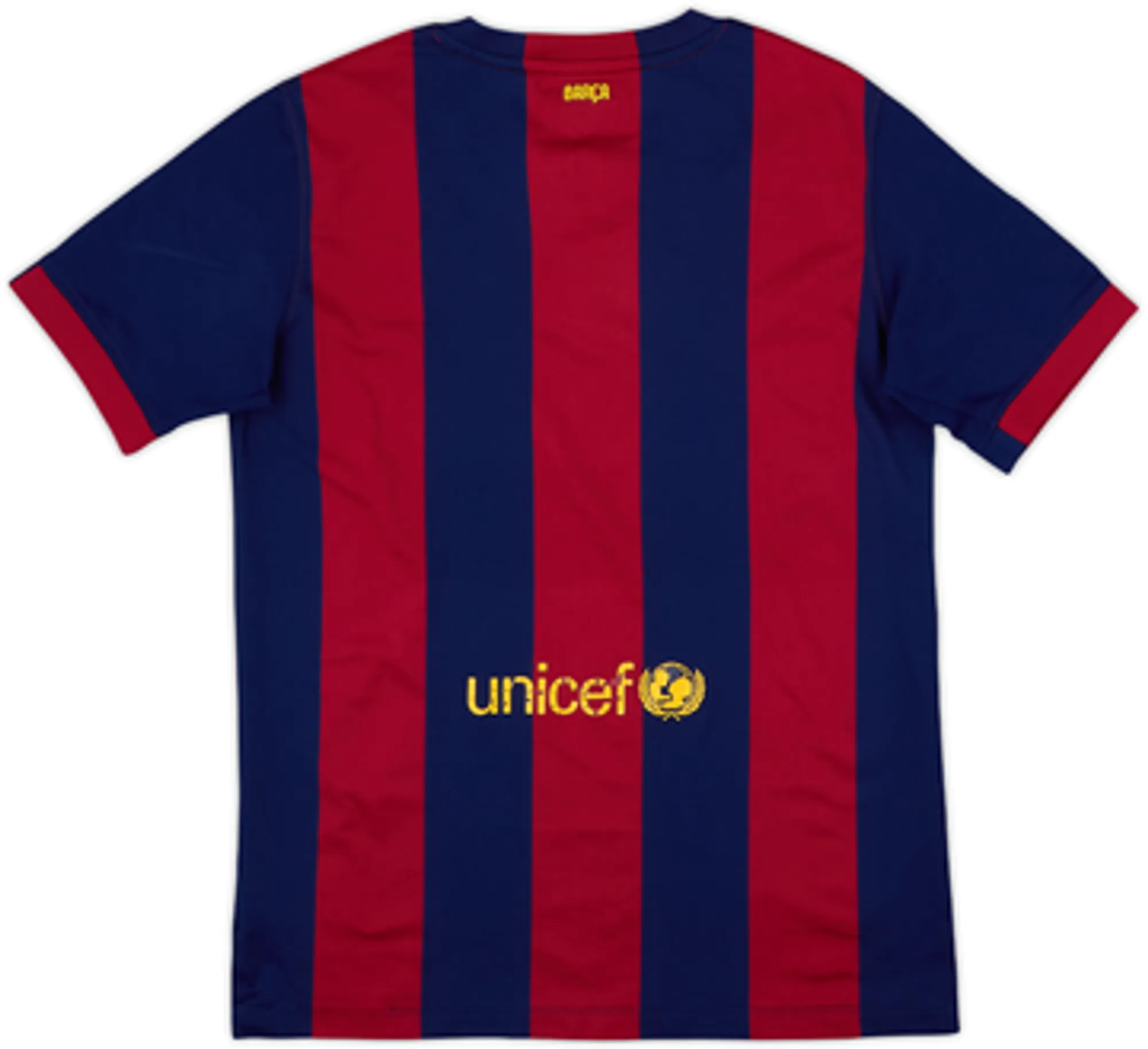 Nike Barcelona Boys SS Home Shirt 2014/15