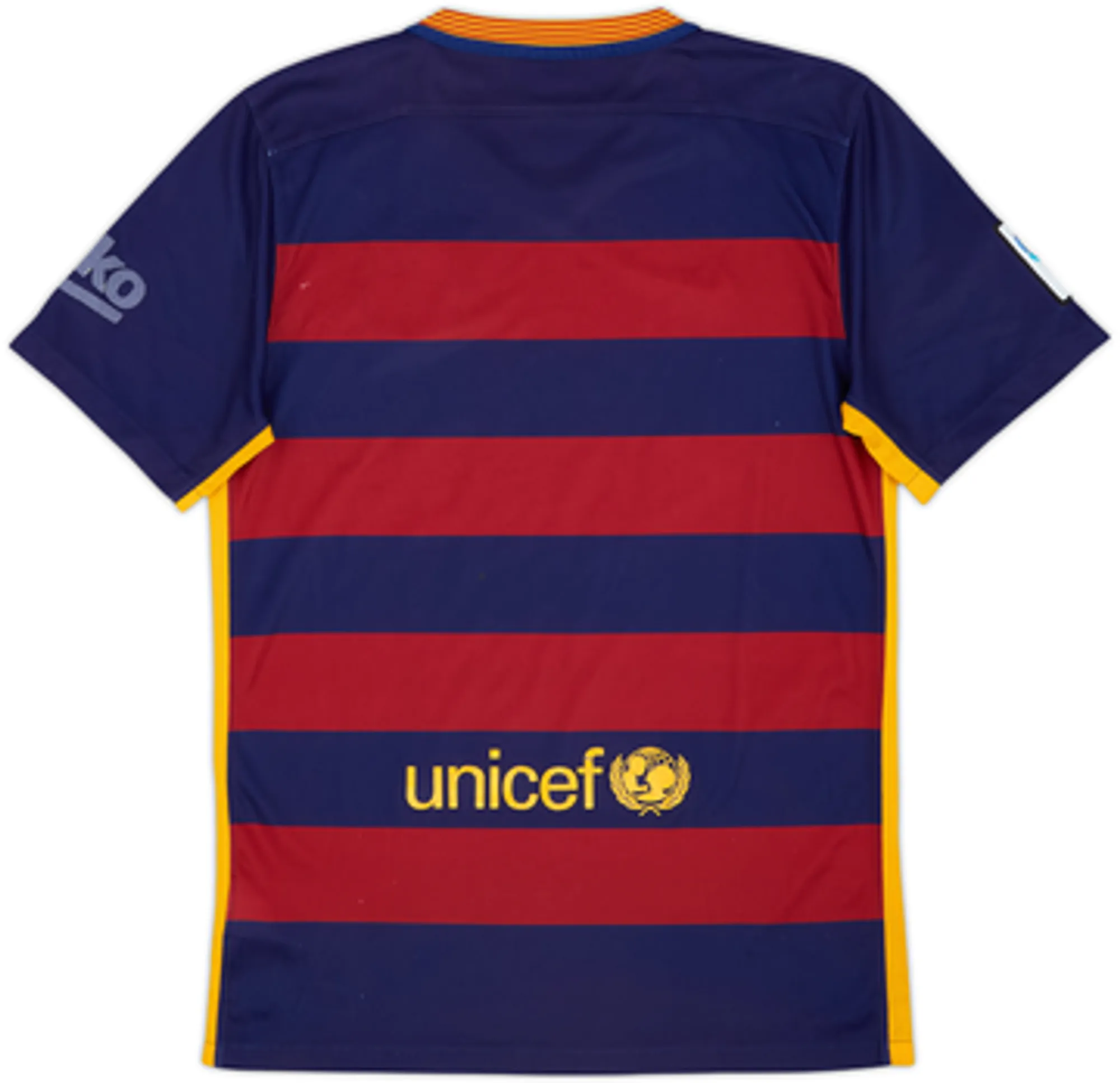 Nike Barcelona Boys SS Home Shirt 2015/16