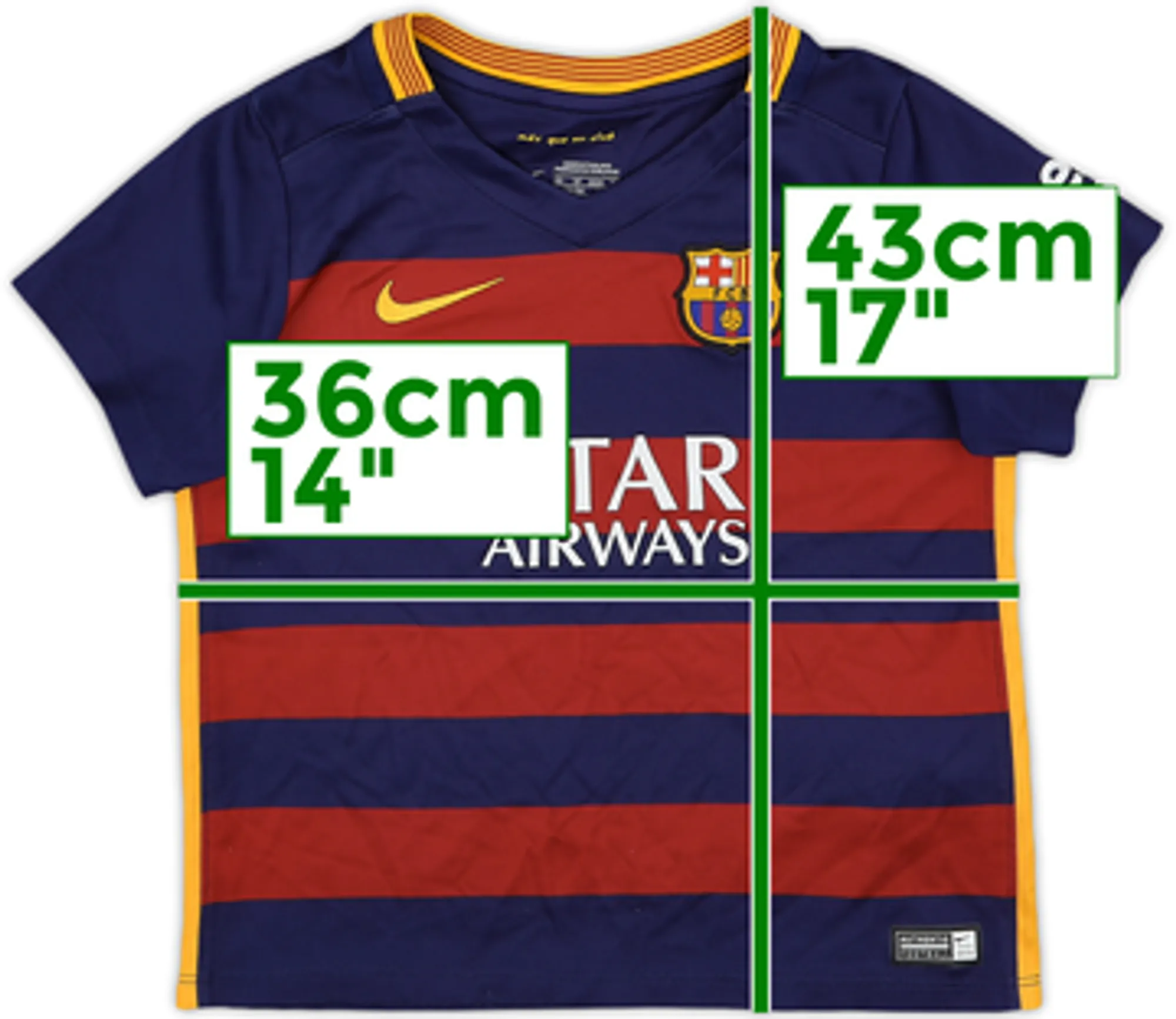 Nike Barcelona Mens SS Home Shirt 2015/16