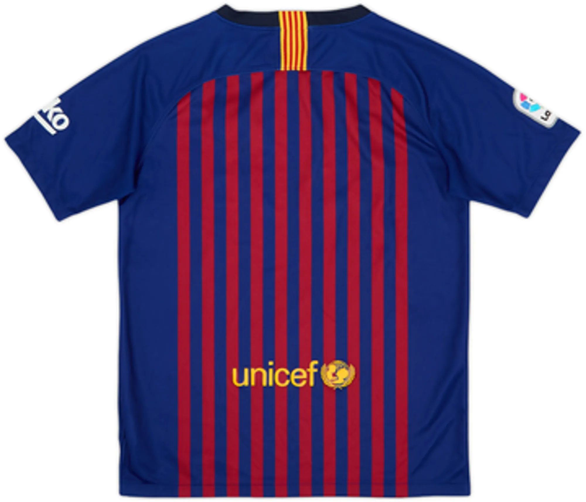 Nike Barcelona Boys SS Home Shirt 2018/19