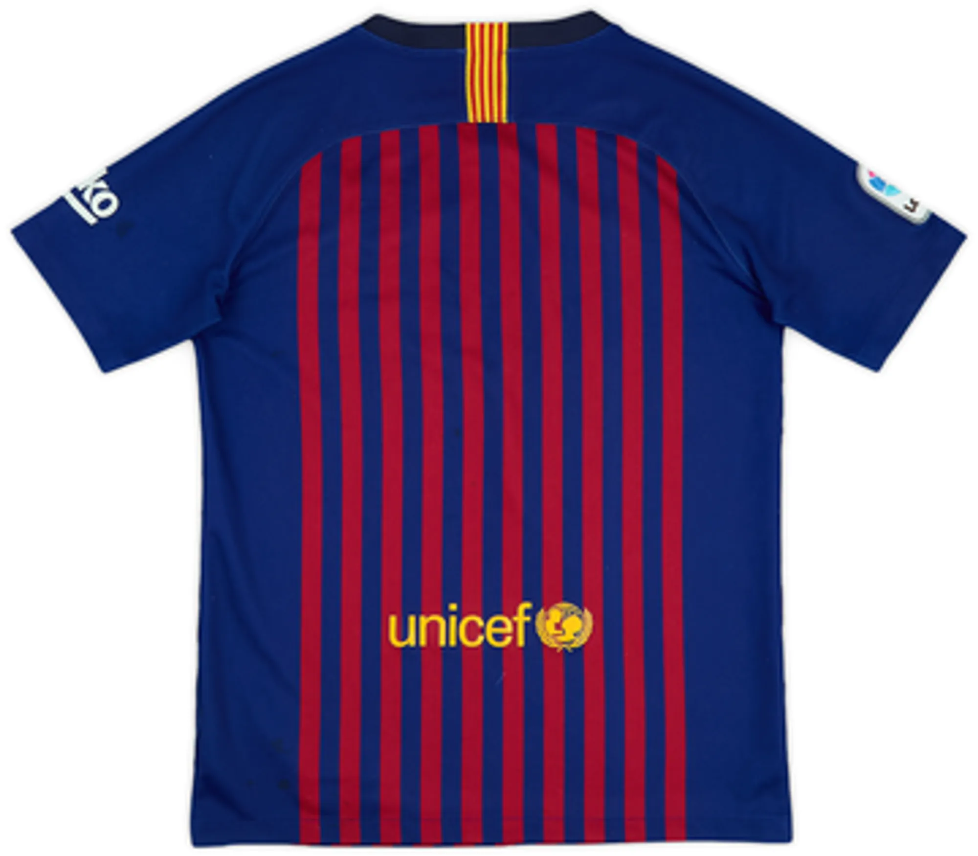 Nike Barcelona Boys SS Home Shirt 2018/19