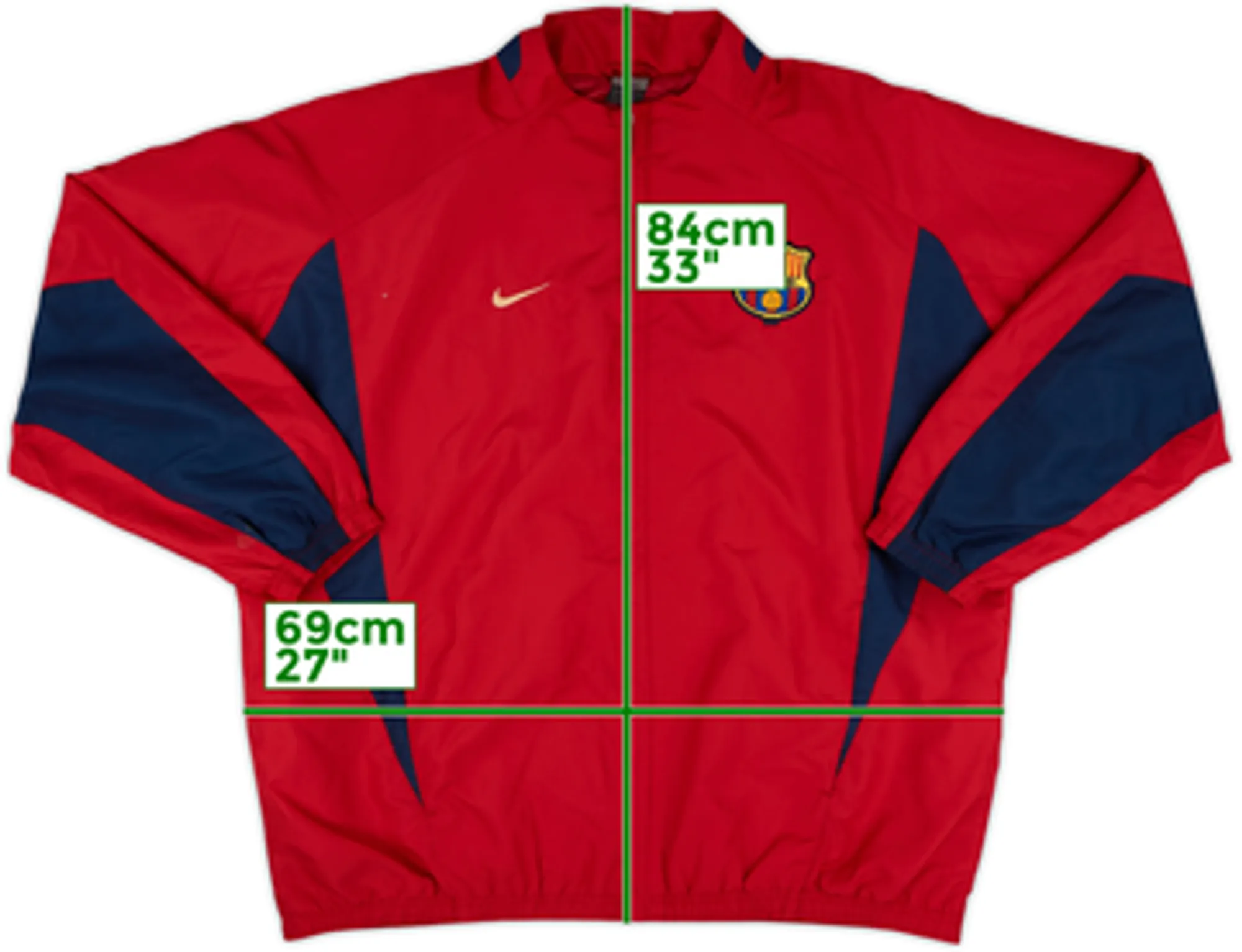 2002-03 Barcelona Nike Track Jacket - 9/10 - (L)