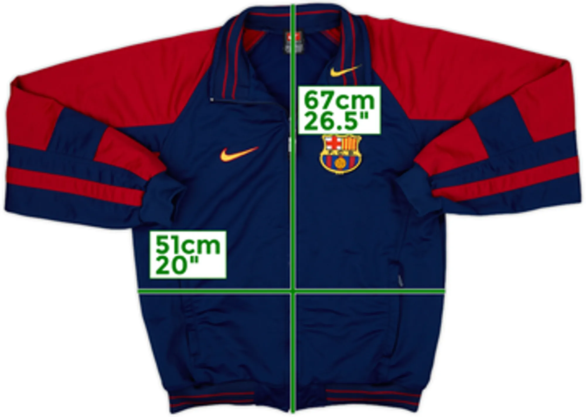 2000-01 Barcelona Nike Track Jacket - 8/10 - (M)