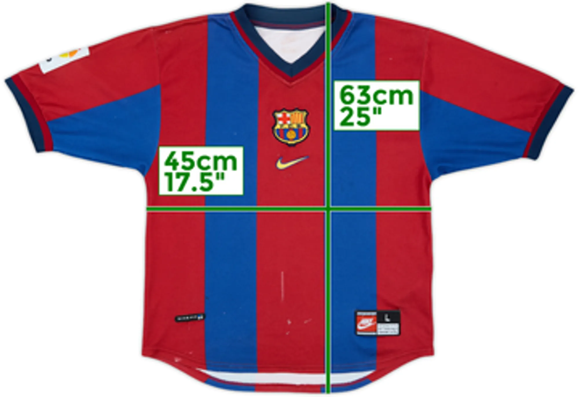 Nike Barcelona Boys SS Home Shirt 1998/00