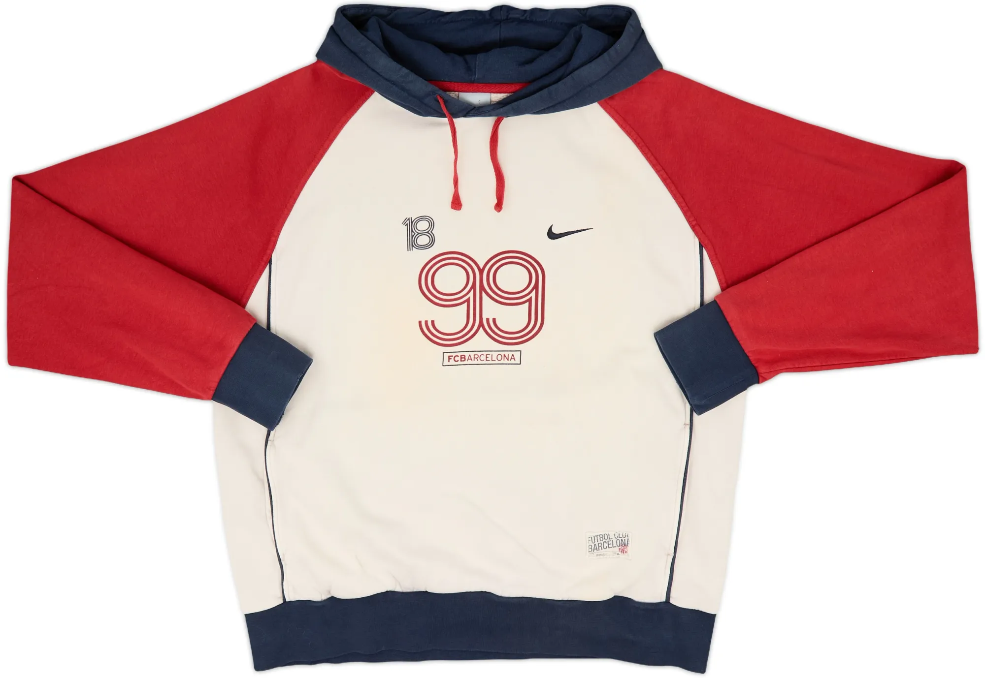 2005-06 Barcelona Nike Hooded Top - 8/10 - (XL)