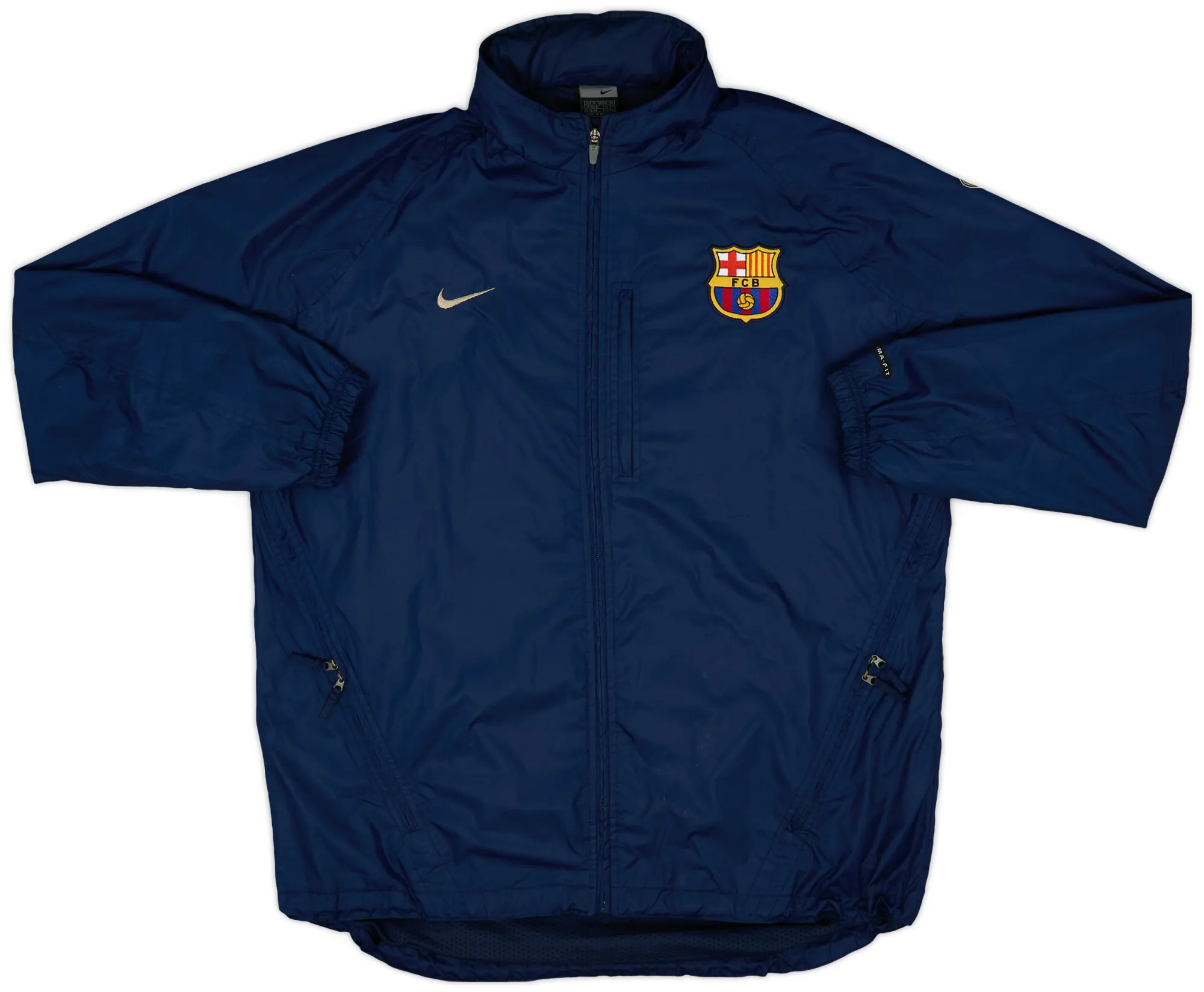 2003-04 Barcelona Nike Hooded Rain Jacket - 7/10 - (XL)