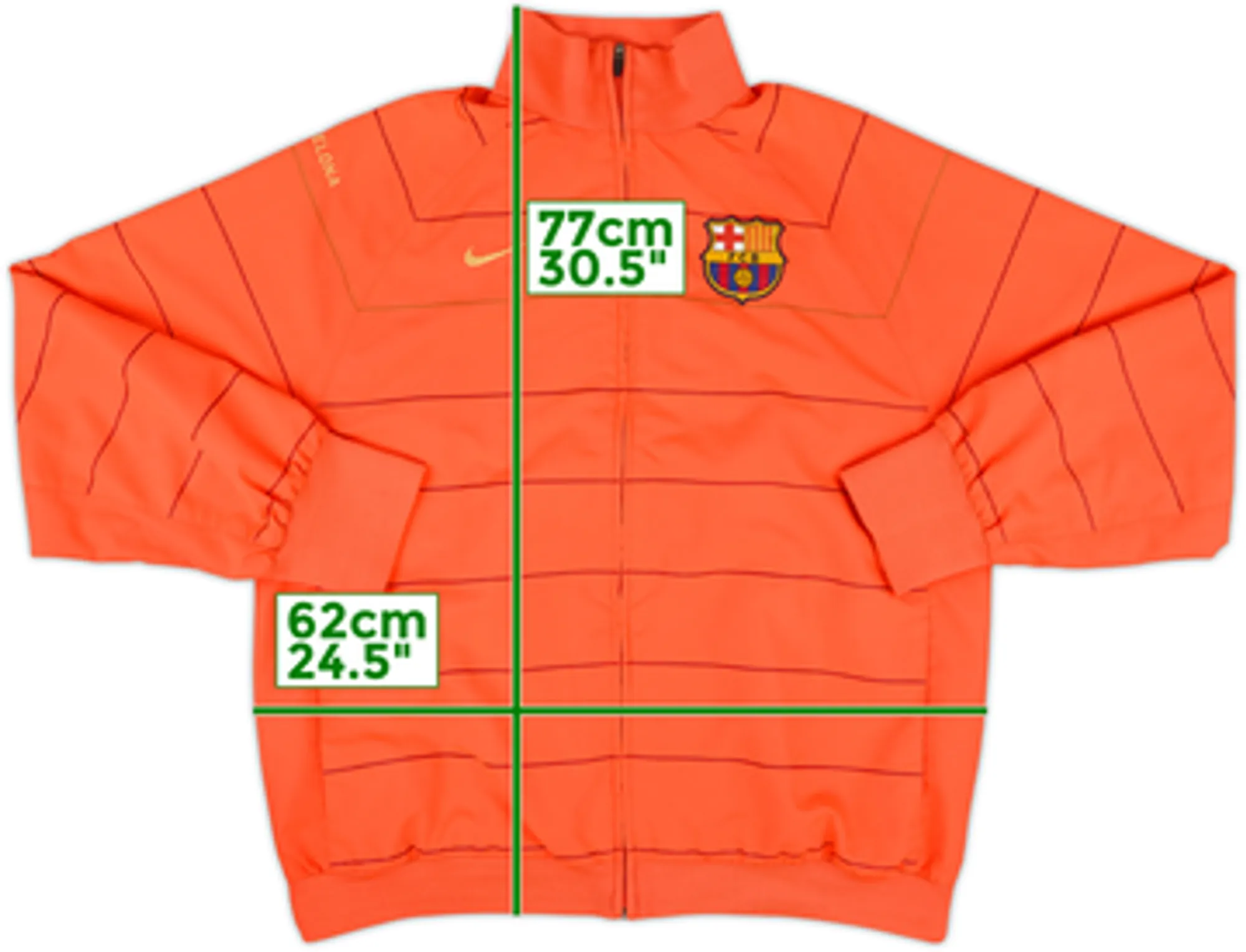 2008-09 Barcelona Nike Track Jacket - 9/10 - (L)