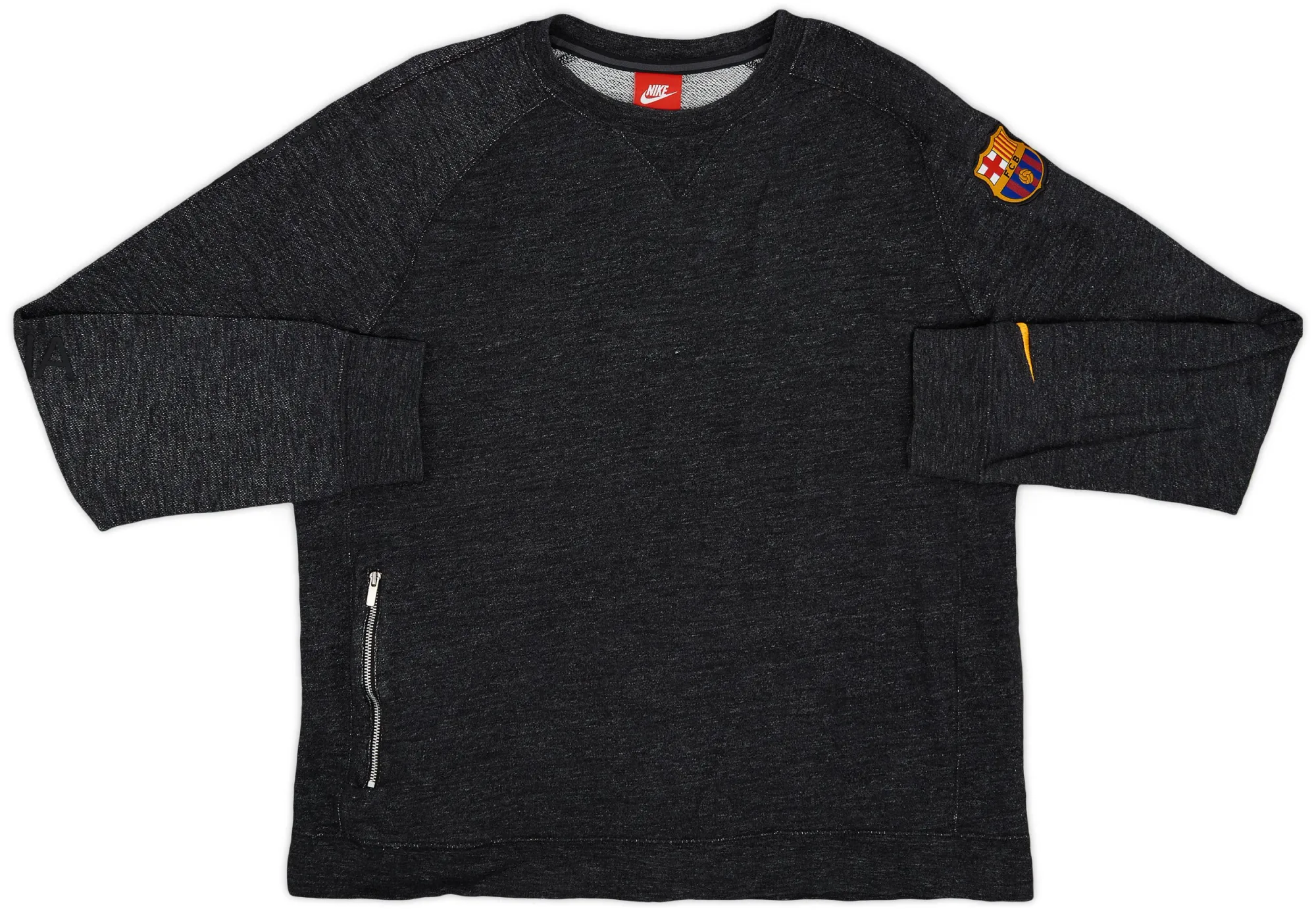 2017-18 Barcelona Nike Sweat Top - 6/10 - (L)