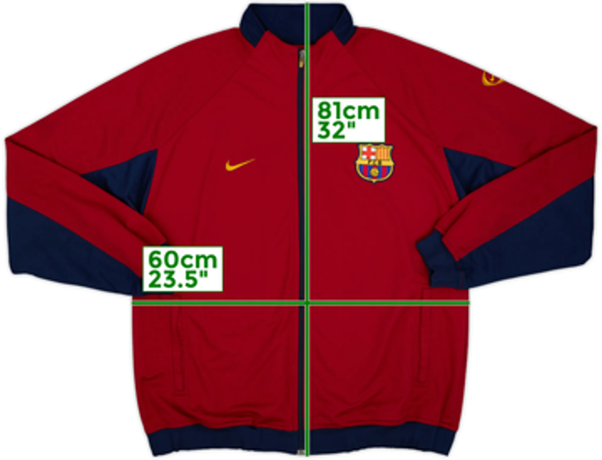 1999-00 Barcelona Nike Track Jacket - 9/10 - (L)