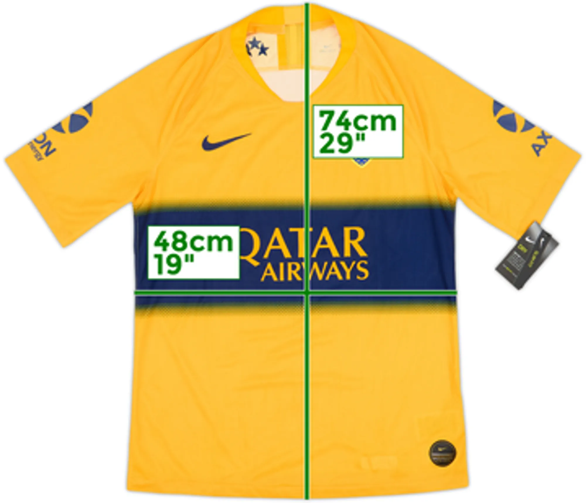 Nike Boca Juniors Mens SS Player Issue Away Shirt 2019/20