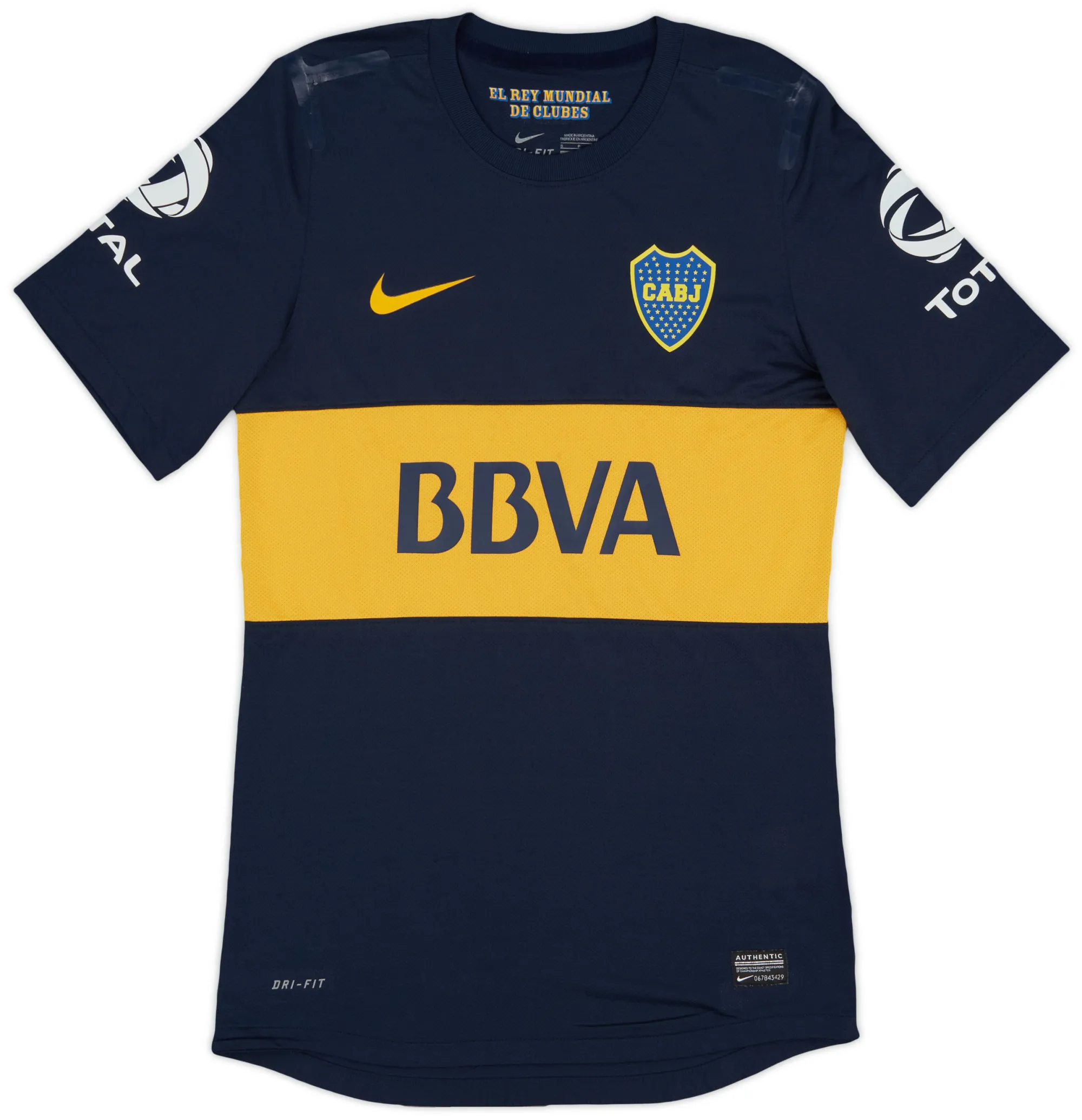 Nike Boca Juniors Mens SS Player Issue Home Shirt 2012/13