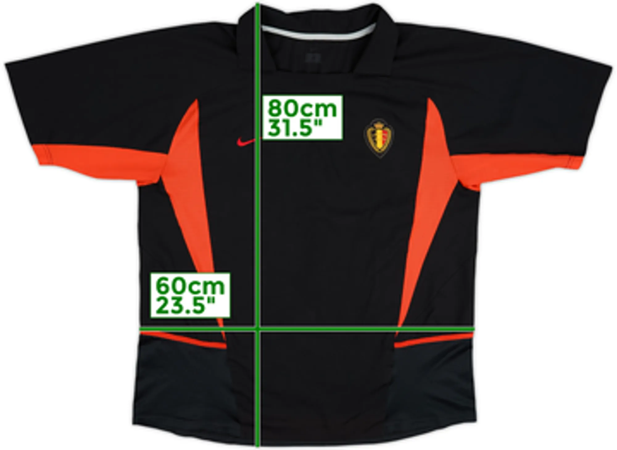 Nike Belgium Mens SS Away Shirt 2002