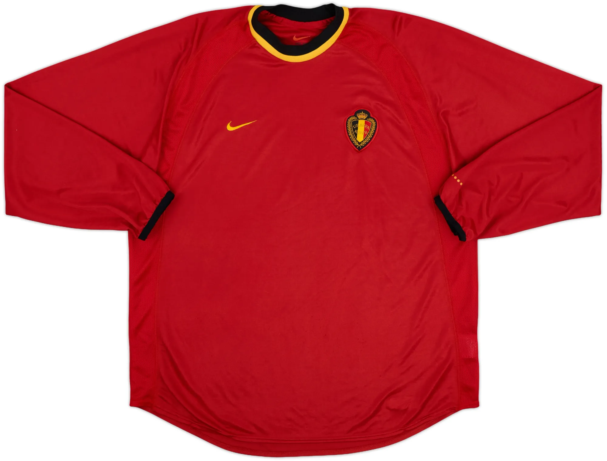Nike Belgium Mens LS Player Issue Home Shirt 2000