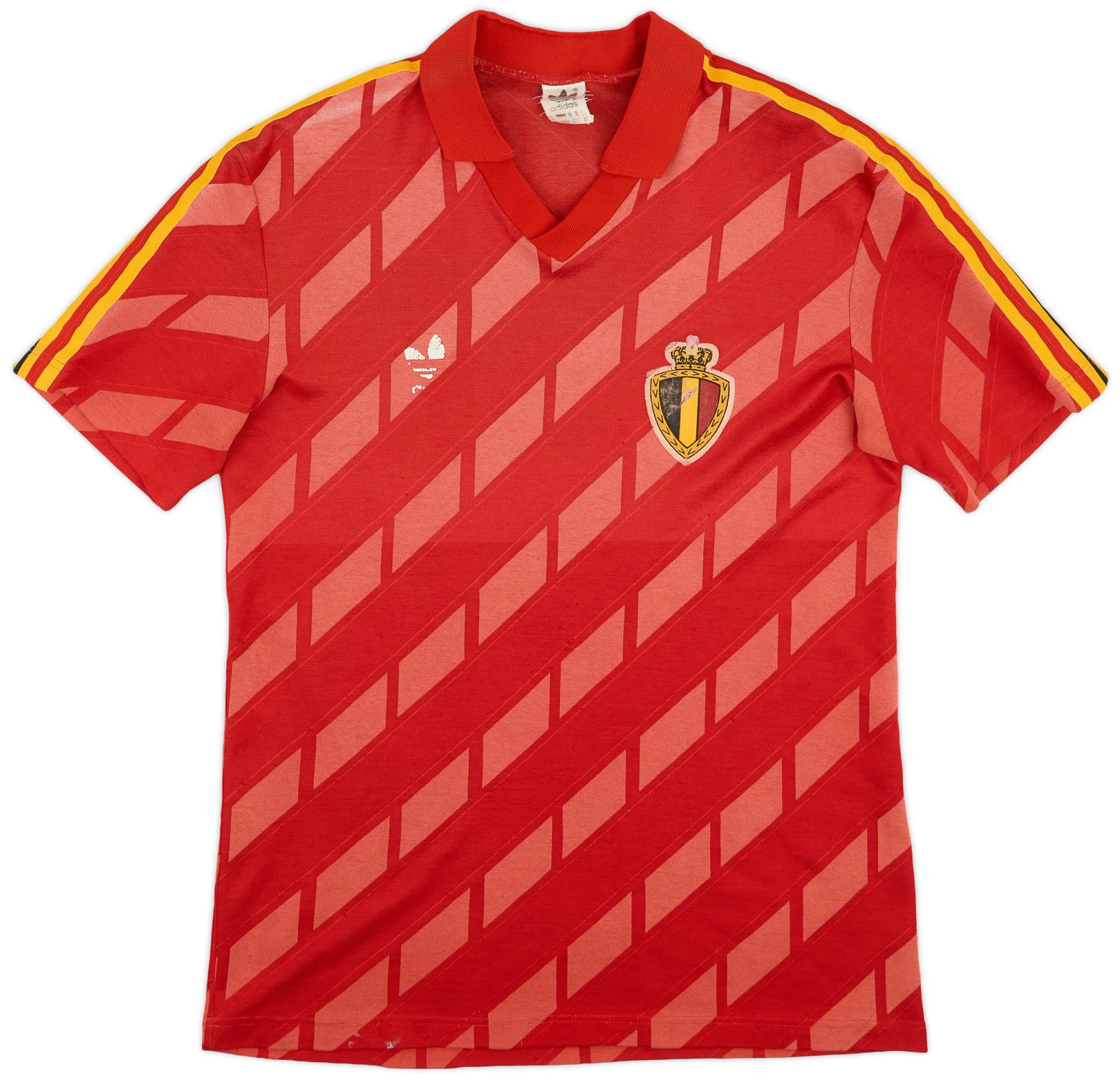 adidas Belgium Mens SS Home Shirt 1986