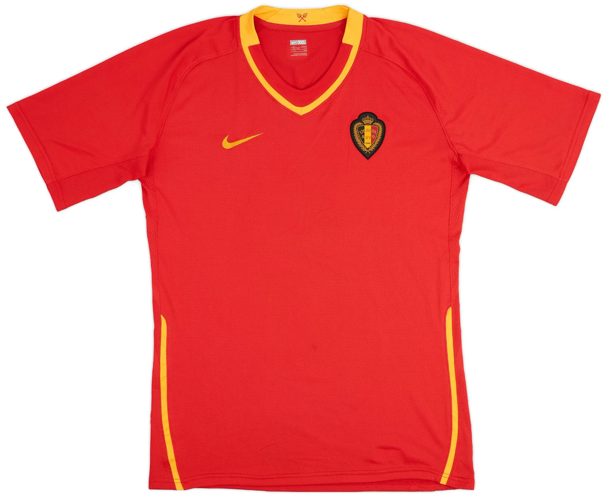 Nike Belgium Mens SS Player Issue Home Shirt 2008
