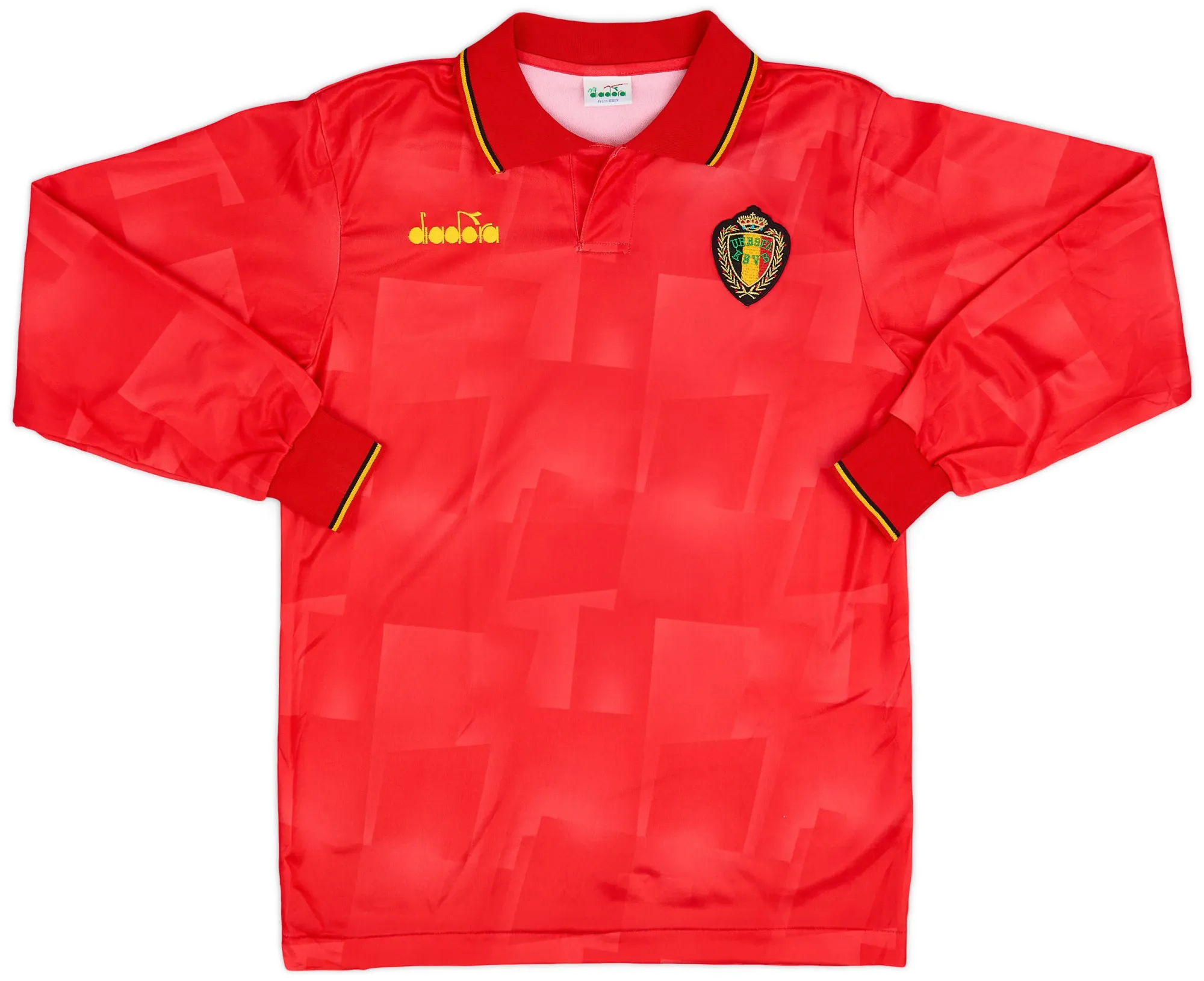 Diadora Belgium Mens LS Home Shirt 1992